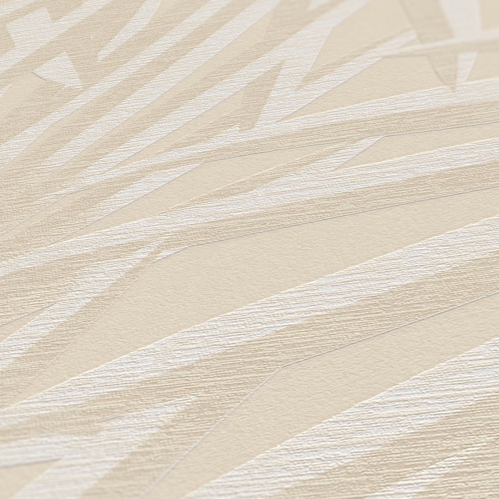 Papier peint Palme Grandiose beige lin - Casual Living d'A.S. Création AMB6| Réf. AS-393382