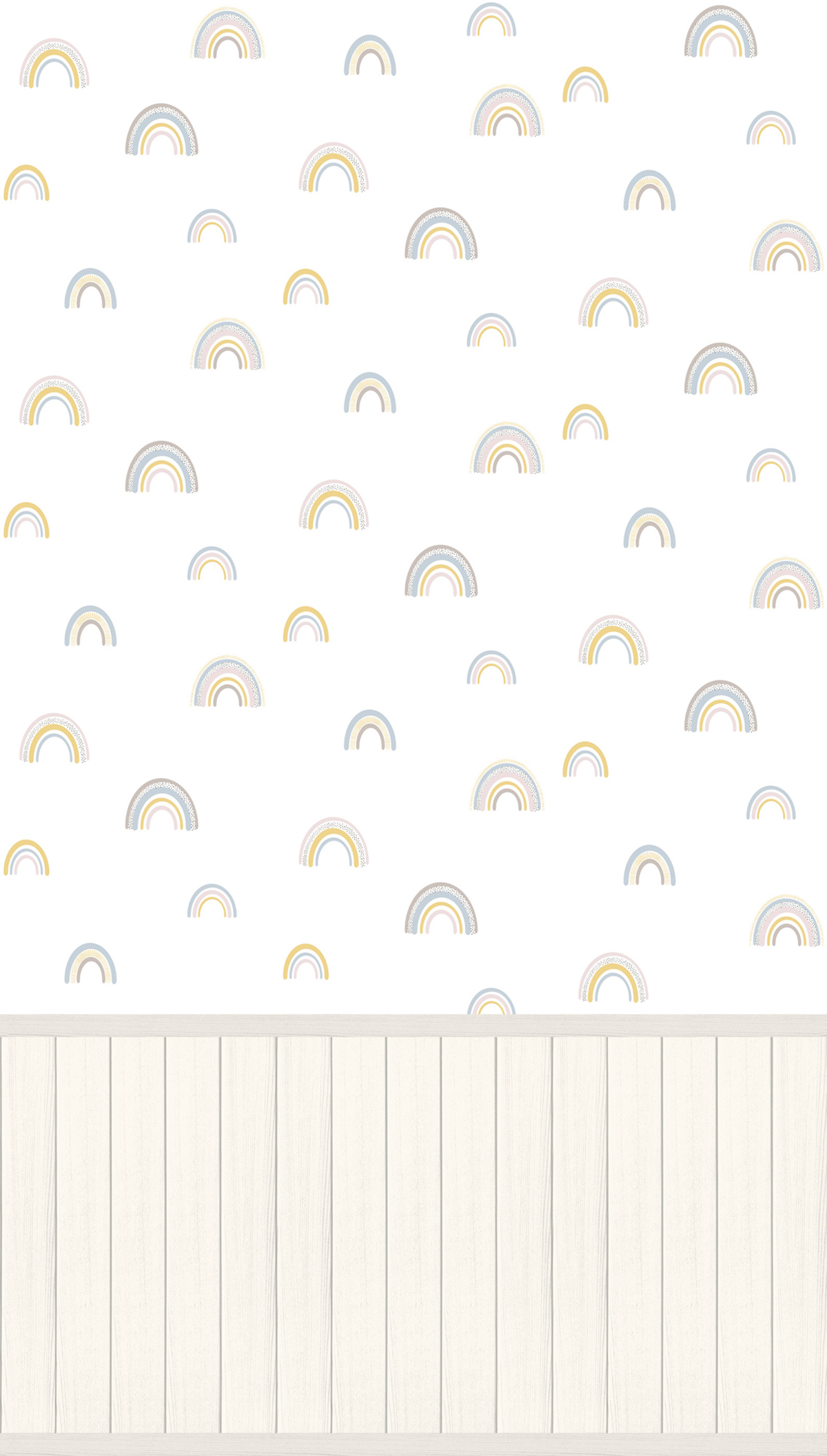 Papier peint panoramique Arc en Ciel Soubassement multicolore - Wallpanel d'A.S. Création | Réf. AS-398171