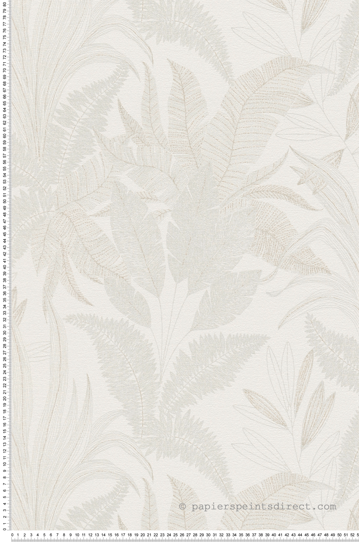 Papier peint Feuilles Nature Discrète lin - Stories of Life d'A.S. Création | Réf. AS-396542