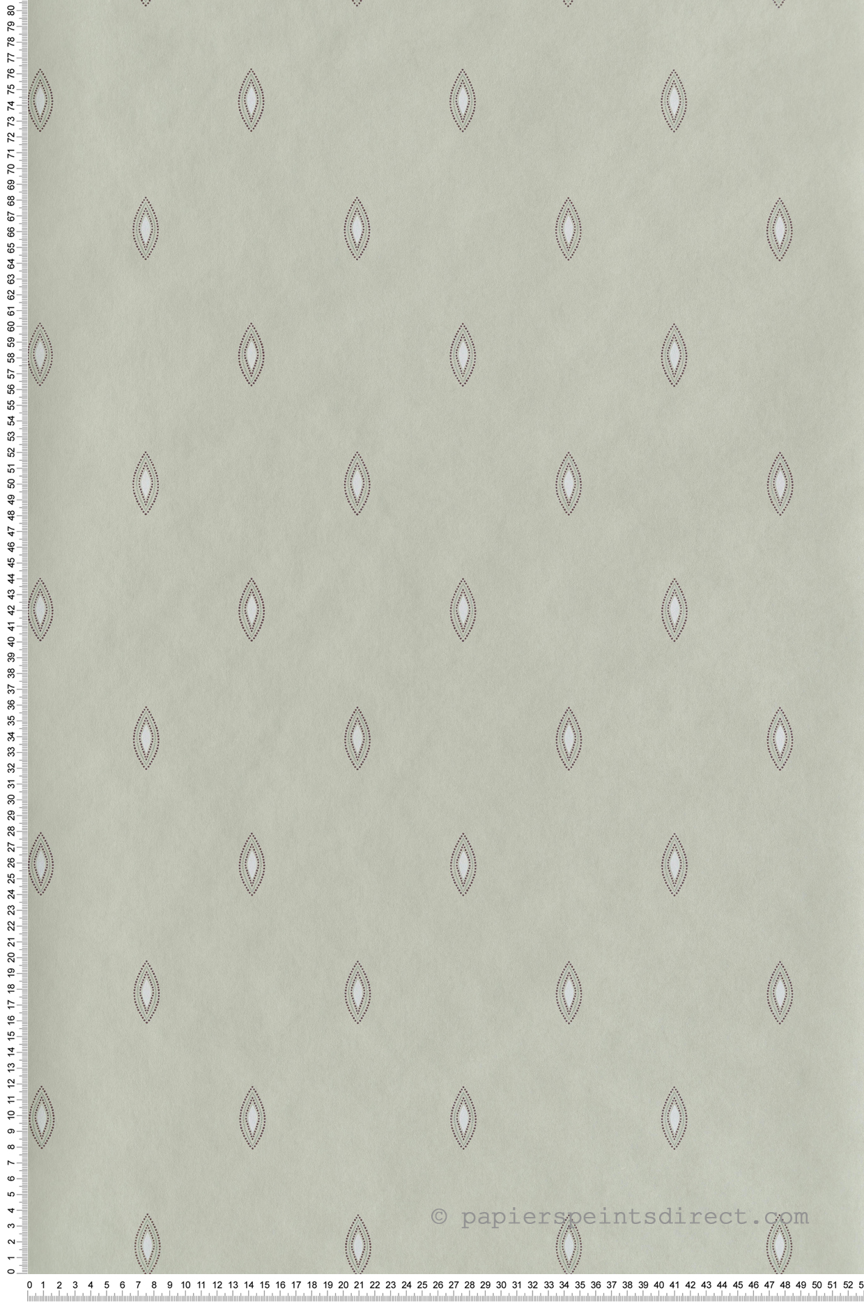 Papier peint Motif Dolce vert amande métallisé - Othello de Masureel | Réf. MAS-OTH304