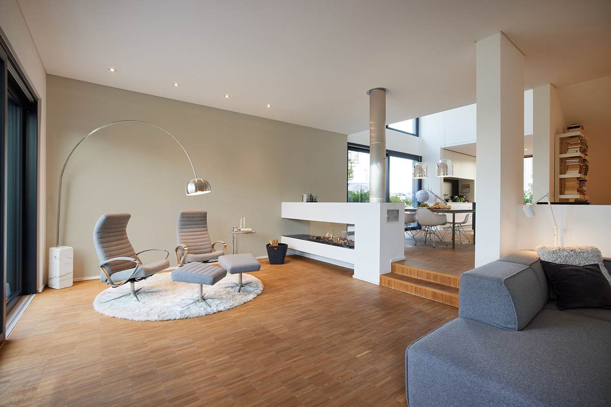 Papier peint Faux Uni Effet Lin gris - My Home My Spa d'A.S. Création | Réf. SP15907