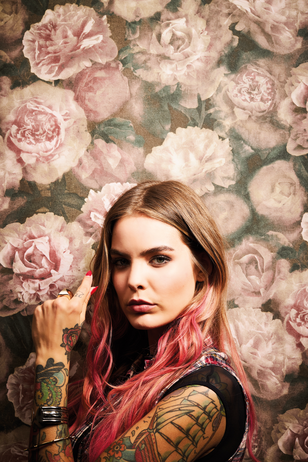 Papier Peint Fleurs de Rose vintage brun - New Studio 2.0 Ed. II de AS Création AMB | Réf. SP15337