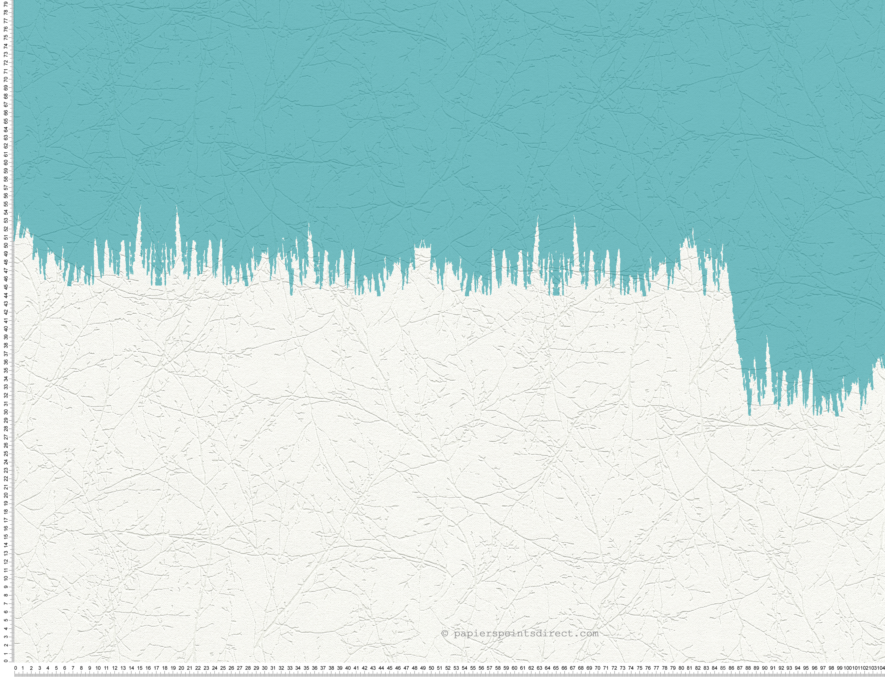 Incrustation fines branches - Papier peint à peindre GO de Montécolino