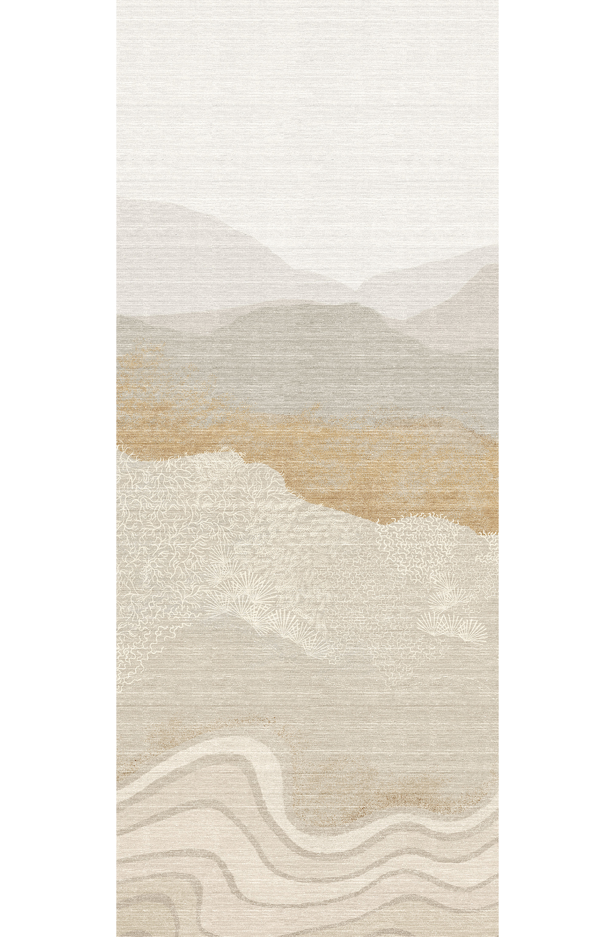 Papier peint panoramique Montagne Nebula beige - C H260 - Amazone de Masureel | Réf. MAS-DGZON2023-260