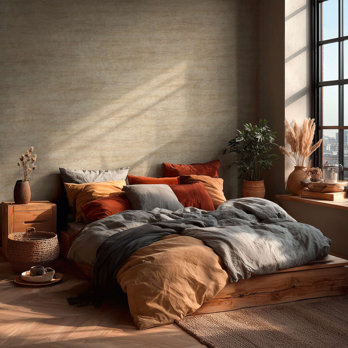 Papier peint Pierre Brute Minéral sable - Vibes & Styles d'A.S. Création AMB2| Réf. AS-791993