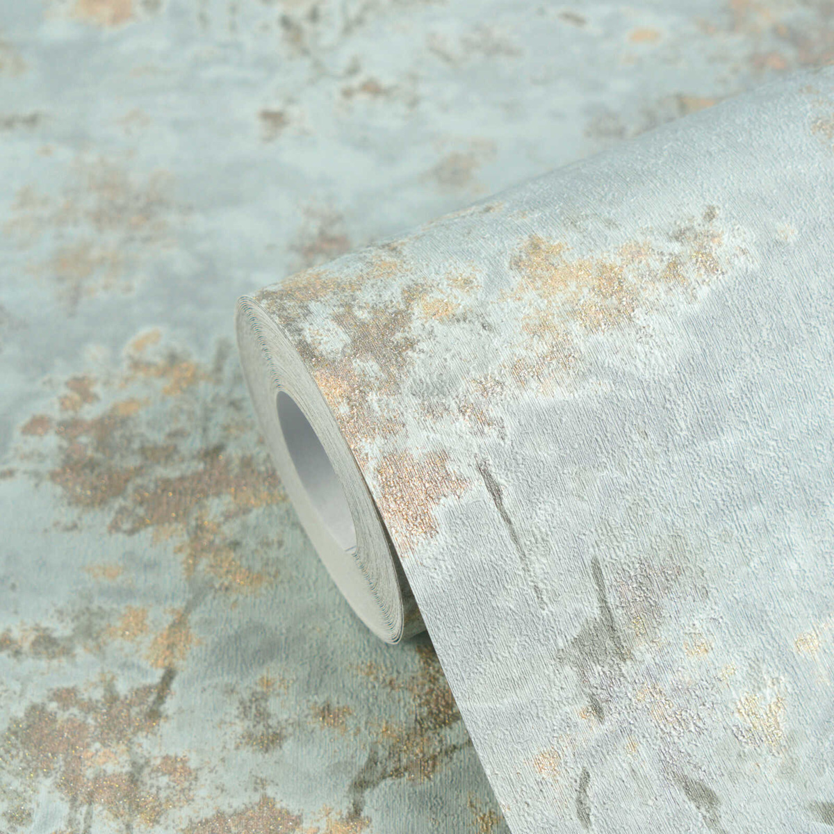 Papier peint Forêt Poétique bleu doré - Vibes & Styles d'A.S. Création AMB6| Réf. AS-792001