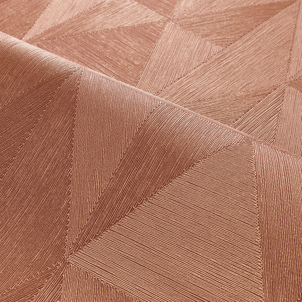 Papier peint Géométrique Parangon cuivré - Métal de Casamance AMBV | Réf. CAS-75771018