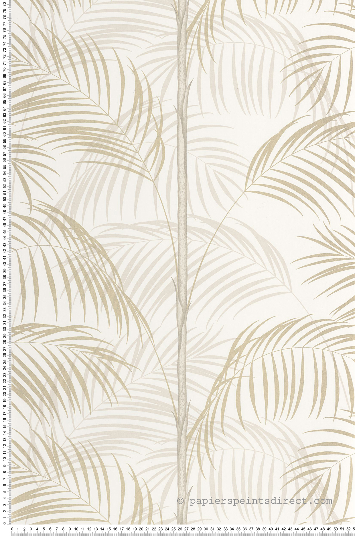 Papier peint Bambou le Tout Paris beige lin irisé - Années Folles de Casadéco | Réf. ANFO201031619