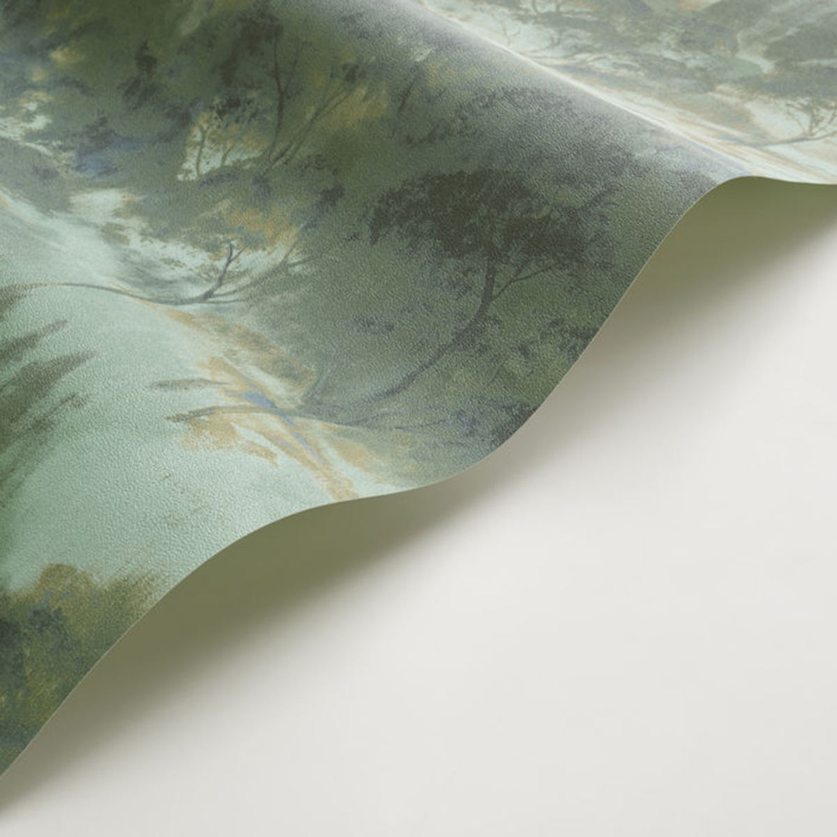 Papier peint Arbre Forêt Sila vert eucalyptus - Riverside 4 de Casadéco AMBV | Réf. RIVI89557958