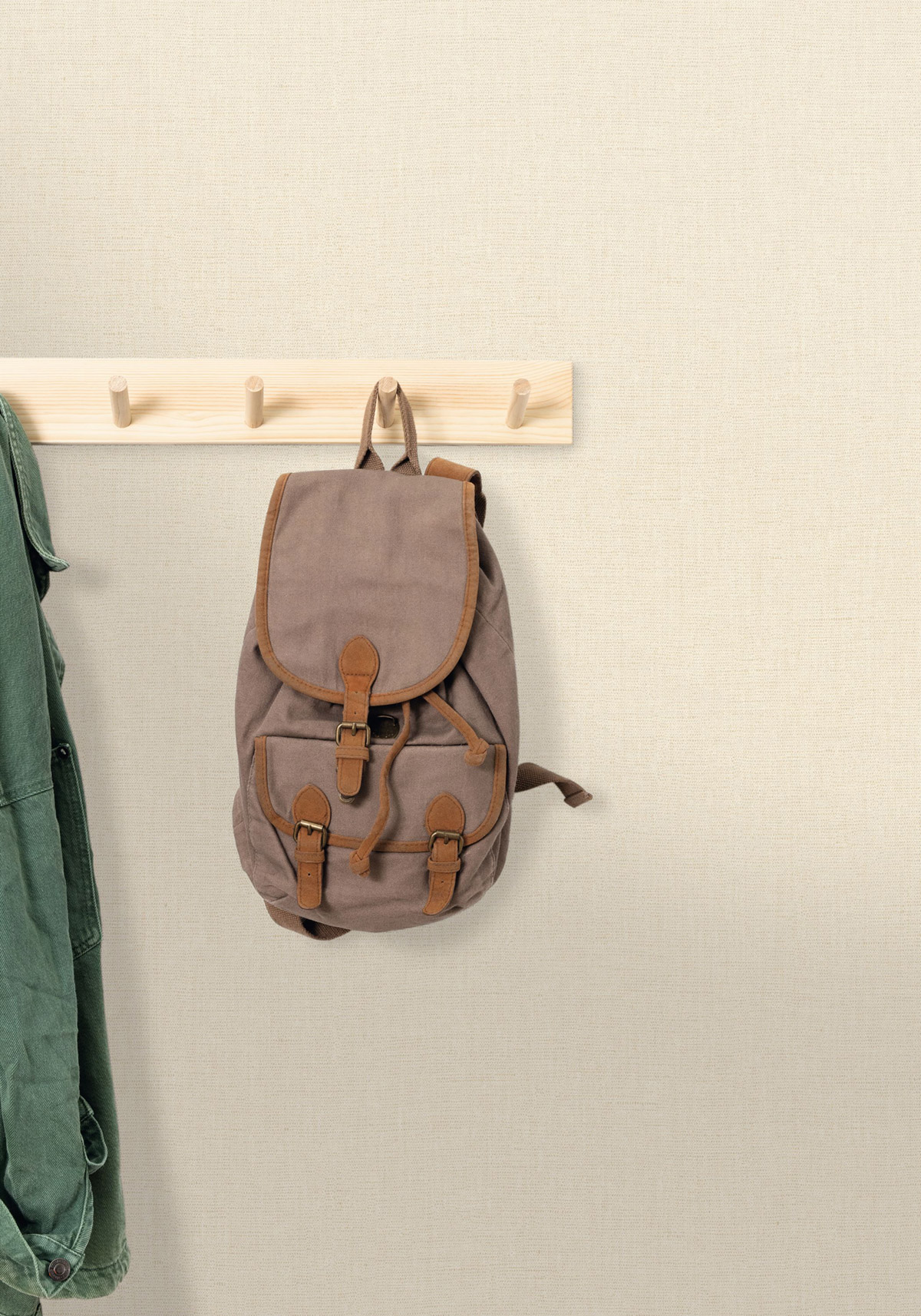 Papier peint Faux Uni Tissage coton - Art of Botany de Casélio | Réf. AOB103221498