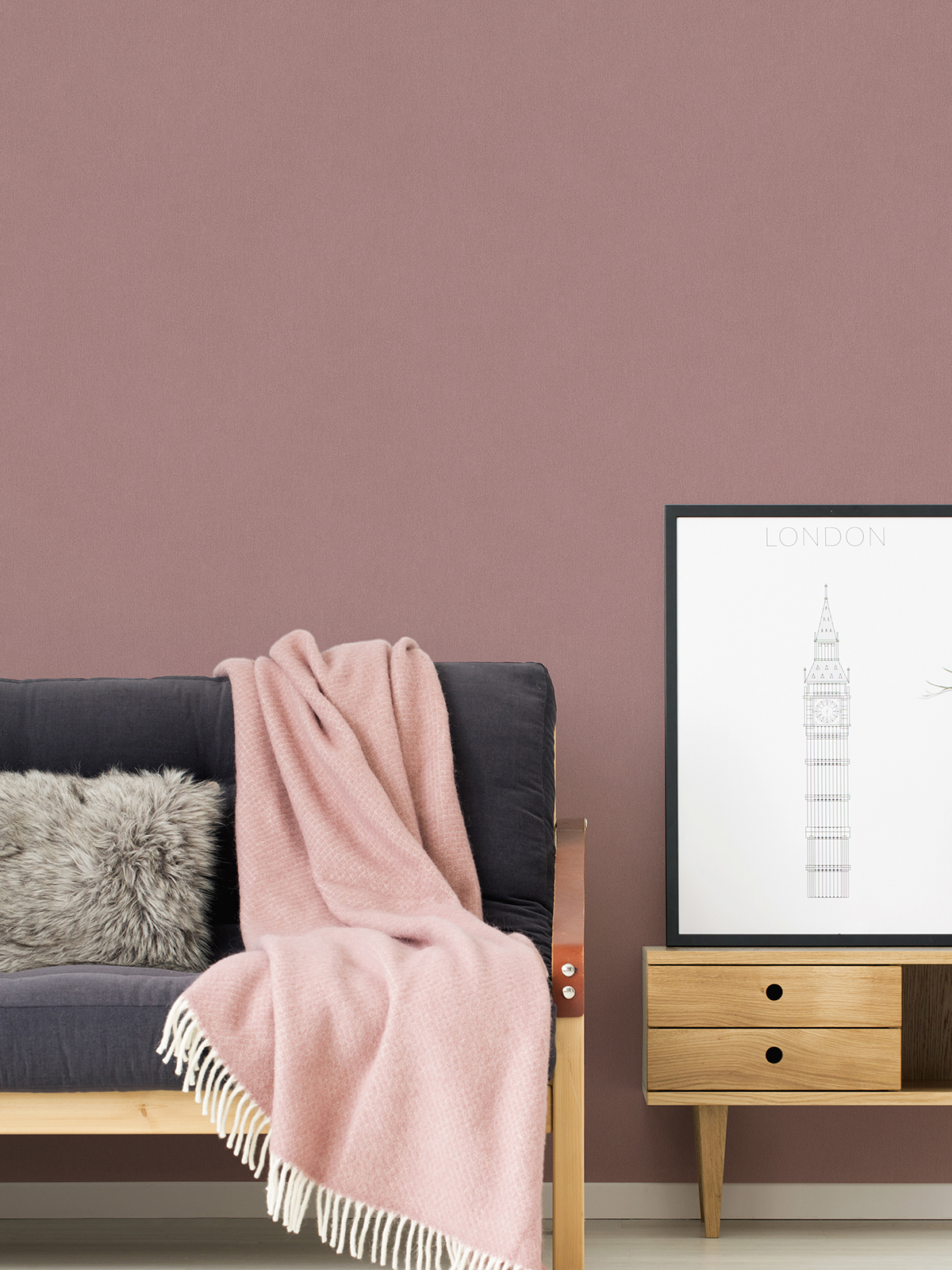 Papier peint Uni Lisse rose blush - Dream Flowery de Architects Paper | Réf. 3837-30