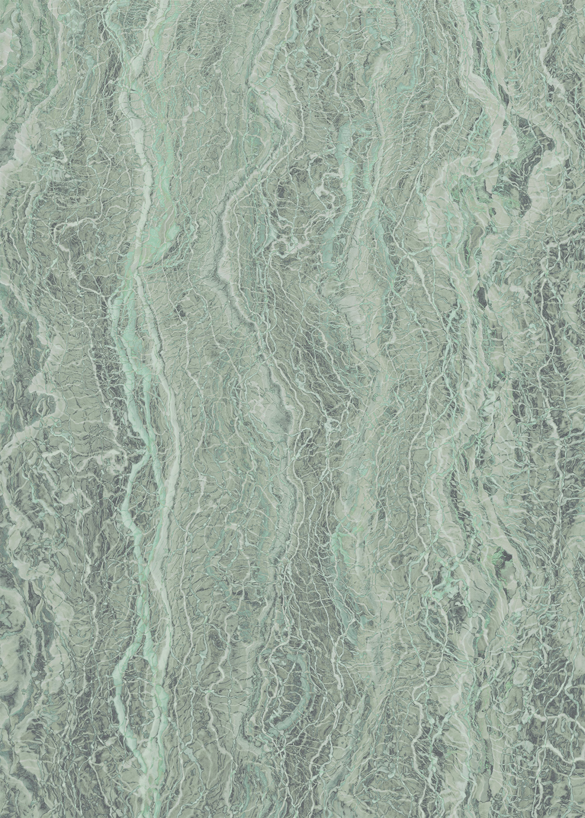 Papier peint marbre panoramique Marble Mint - Papier peint Komar RAW