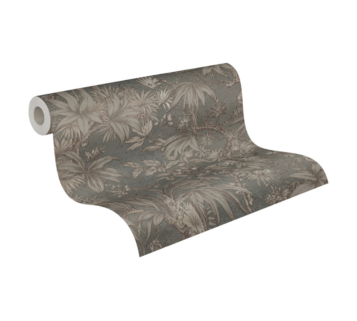 Papier peint Jungle Feuillage gris irisé - History of Art 2 d'AS Création | Réf. AS-790473