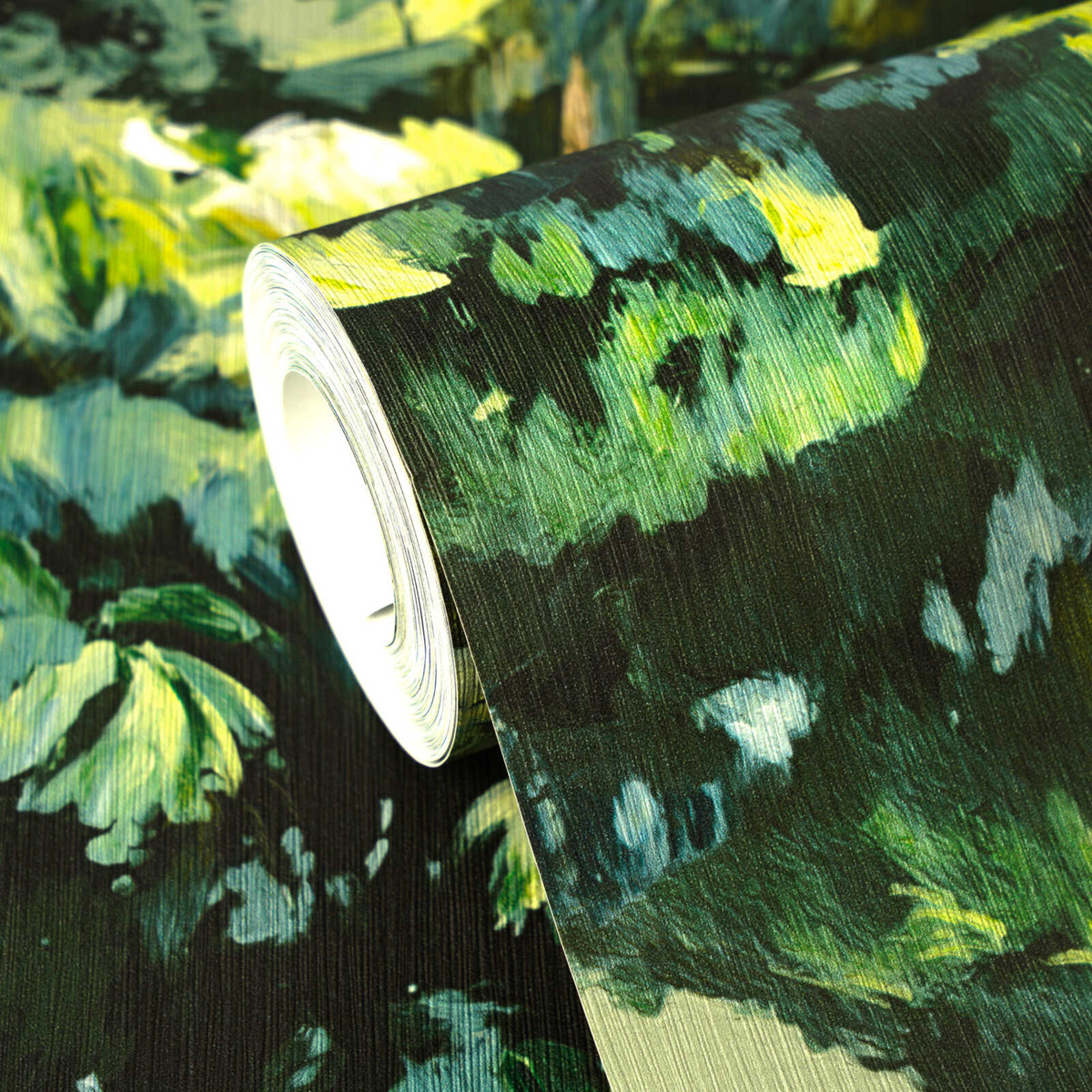 Papier peint Arbres Peinture vert - Pintwalls 3 d'A.S. Création ZOOM | Réf. AS-791877