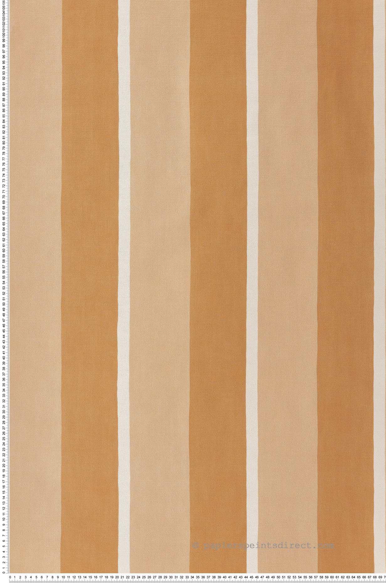 Papier peint Rayures Sinopia abricot peau de pêche - La Chaux de Casamance | Réf. CAS-76040304