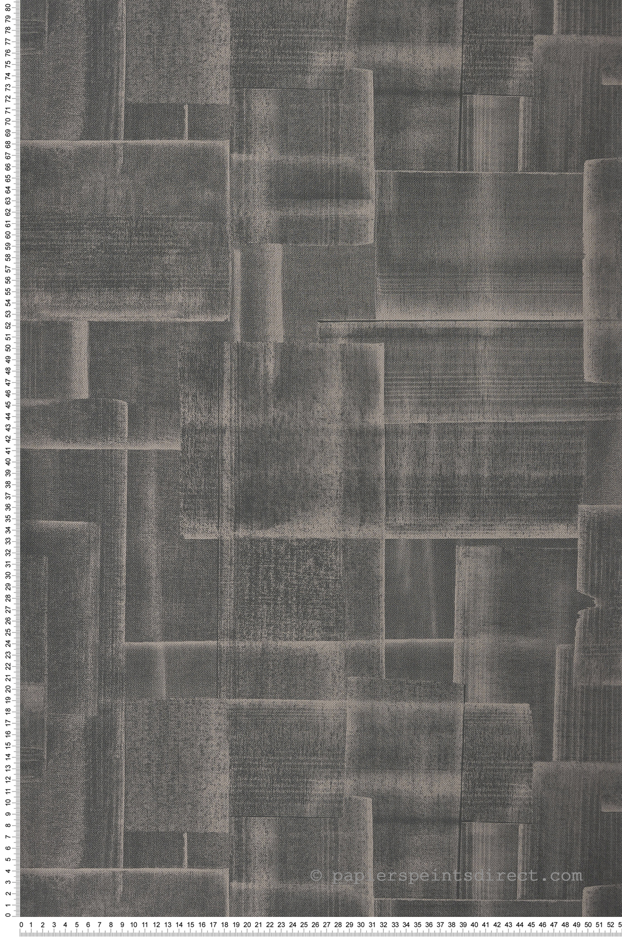 Papier peint Moderne Patch gris fusain - Gingko de Casadéco | Réf. GINK86239419