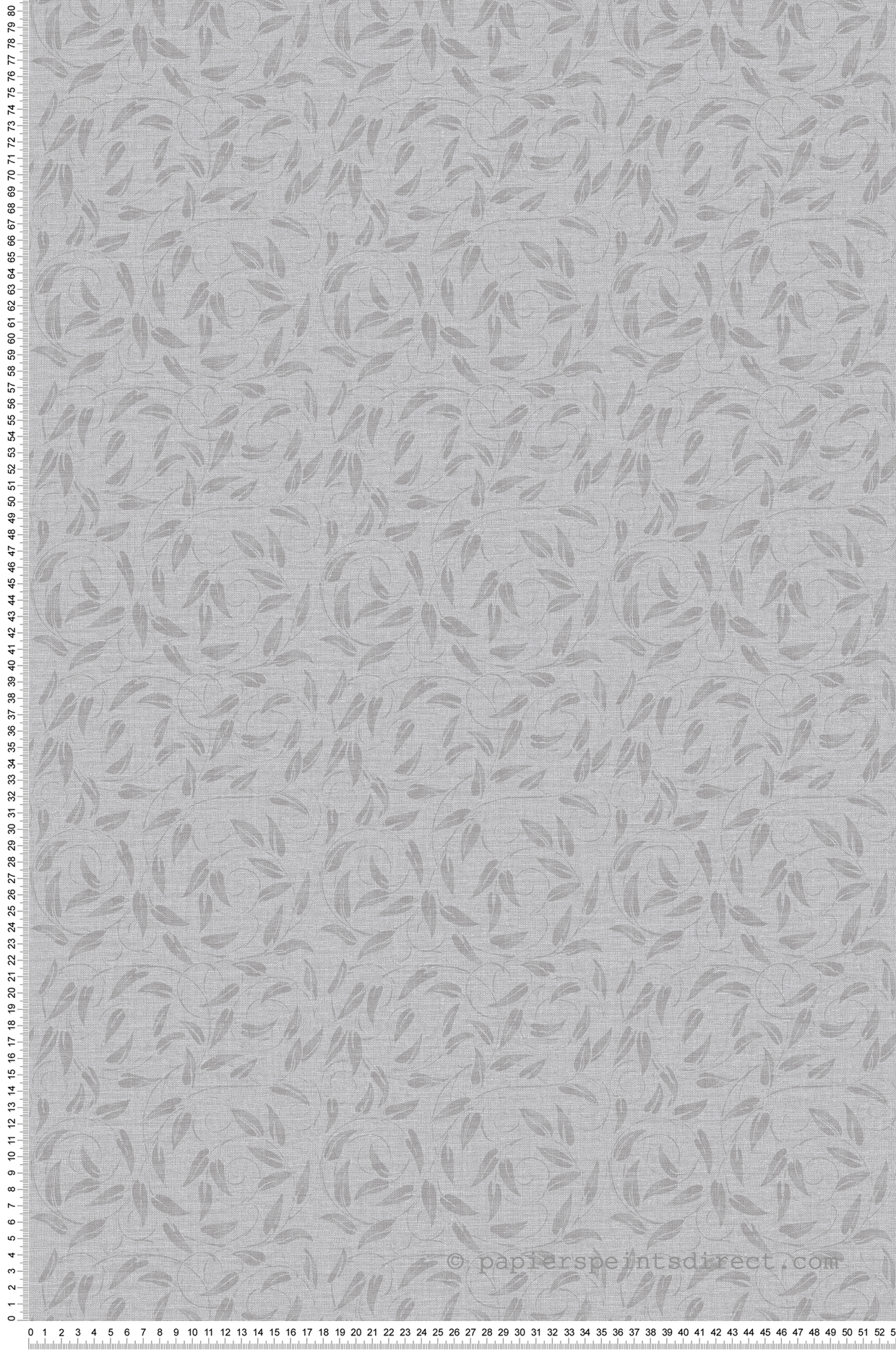 Papier peint Guirlande Feuille Liberty gris souris - The Wall Llewelyn-Bowen de Lutèce | Réf. LTC-LB25164