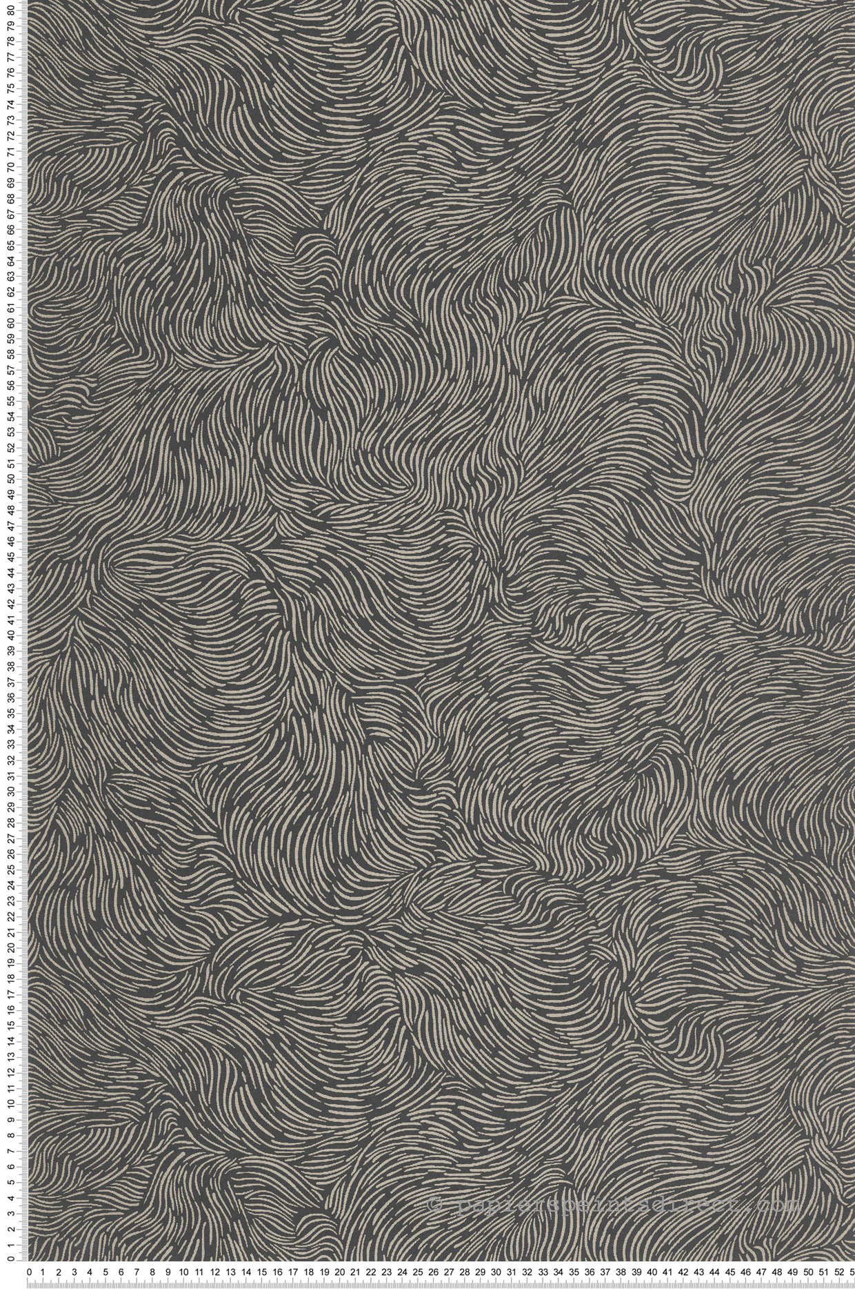 Papier peint Ondulations Graphiques Storm noir métallisé - Moonlight 3 de Casélio | Réf. MNL3107069210