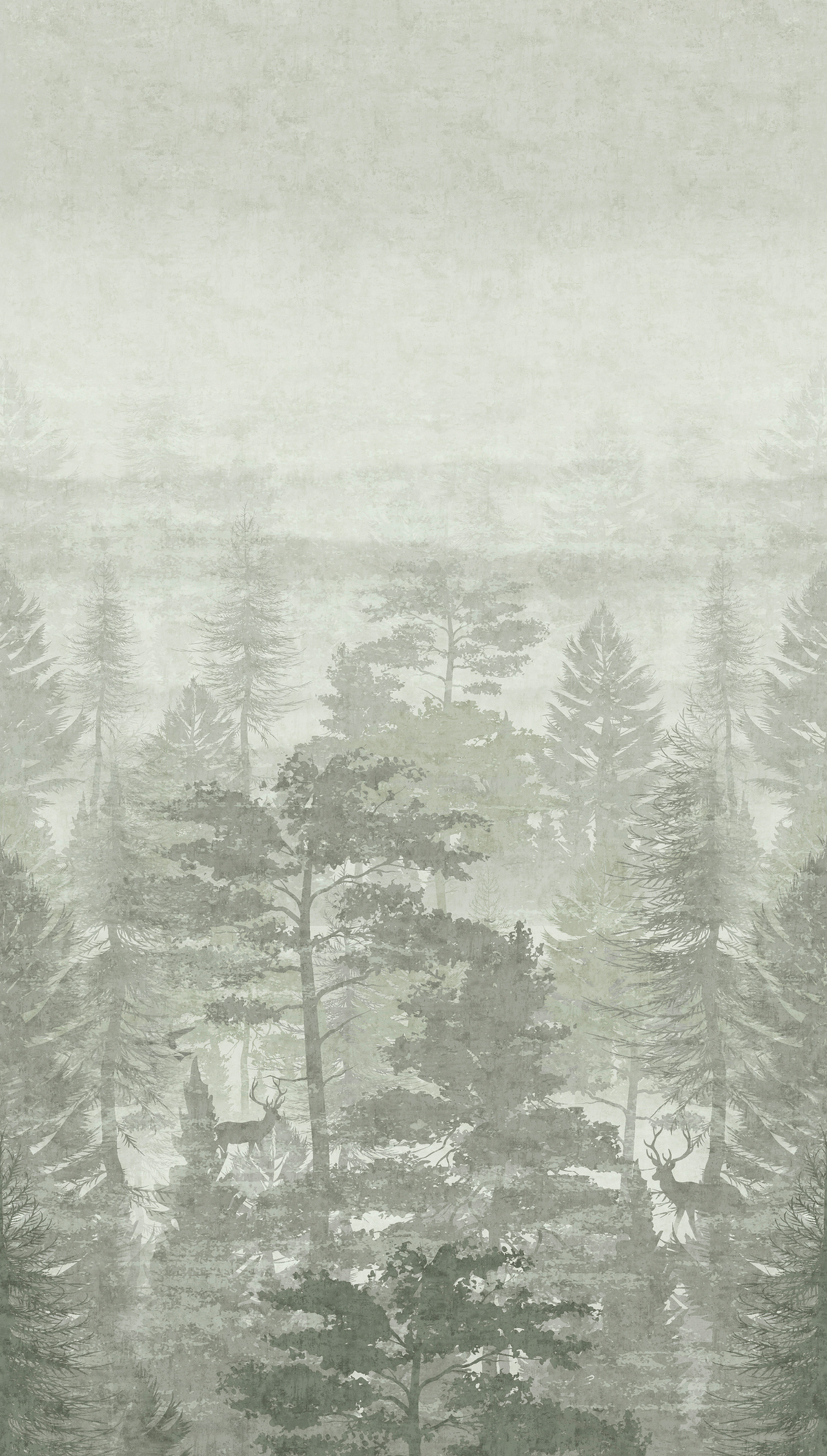 Papier peint panoramique Forêt Intense vert - Lilly & Luis d'A.S. Création | Réf. AS-770691