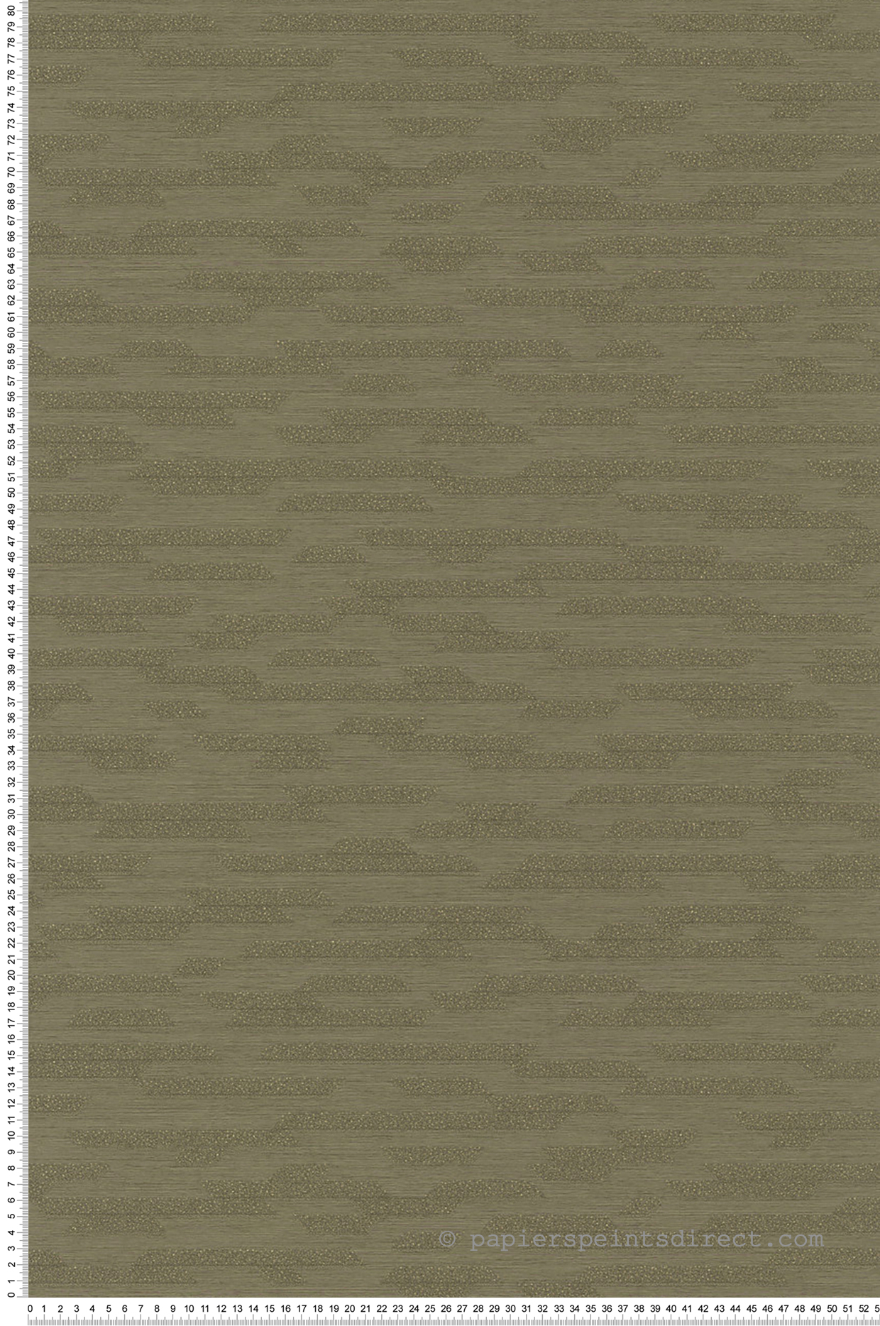 Papier peint Trait Géométrique vert olive doré - Maya de Montecolino | Réf. MC-BZ3206