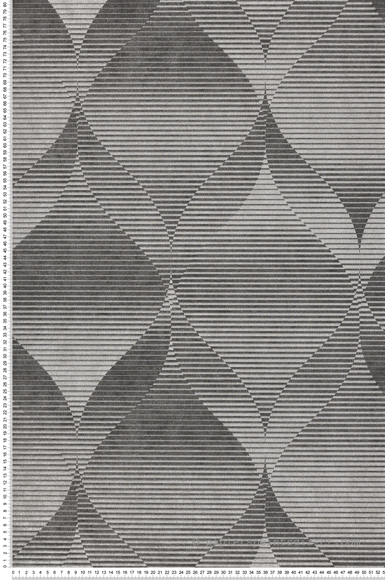 Papier peint Design 3D anthracite et argenté - Affinity de Lutèce | Réf. LTC-AF24570
