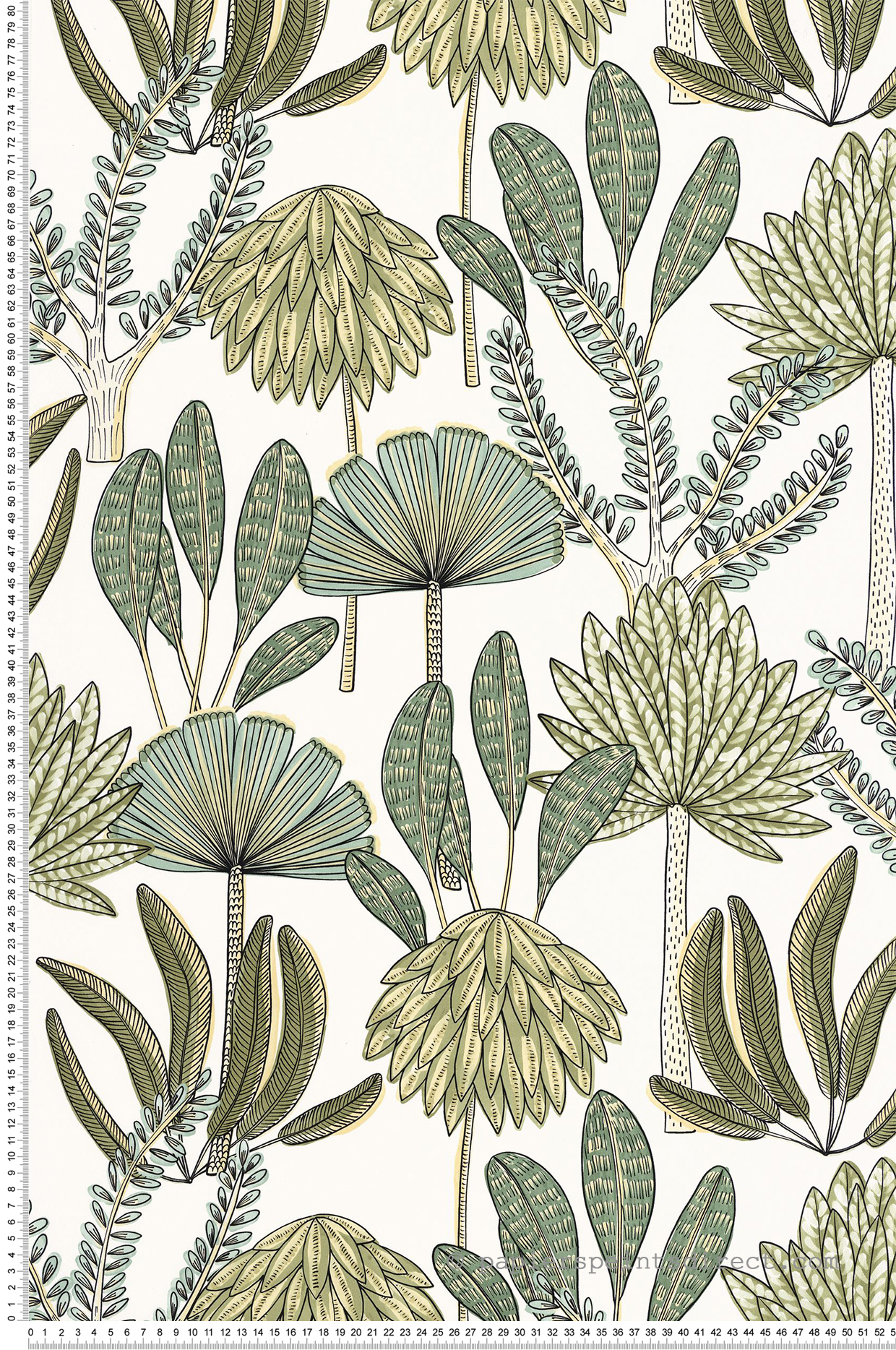 Papier peint Feuillages Jungle Bali vert - Stay Wild de Casélio | Réf. WILD104930722