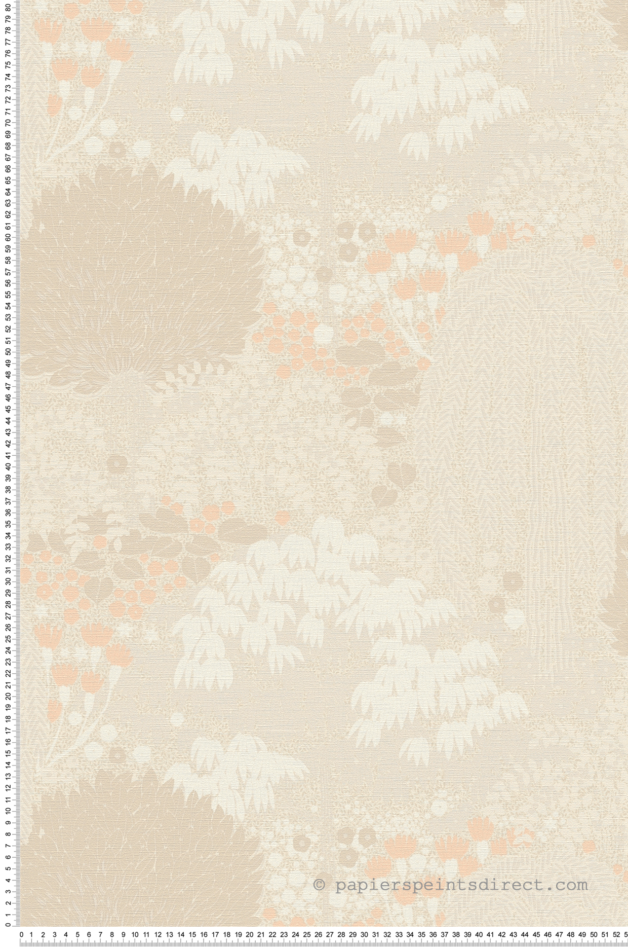 Papier peint Feuilles Arbres Giverny beige rose - Famous Garden d'A.S. Création | Réf. AS-393502