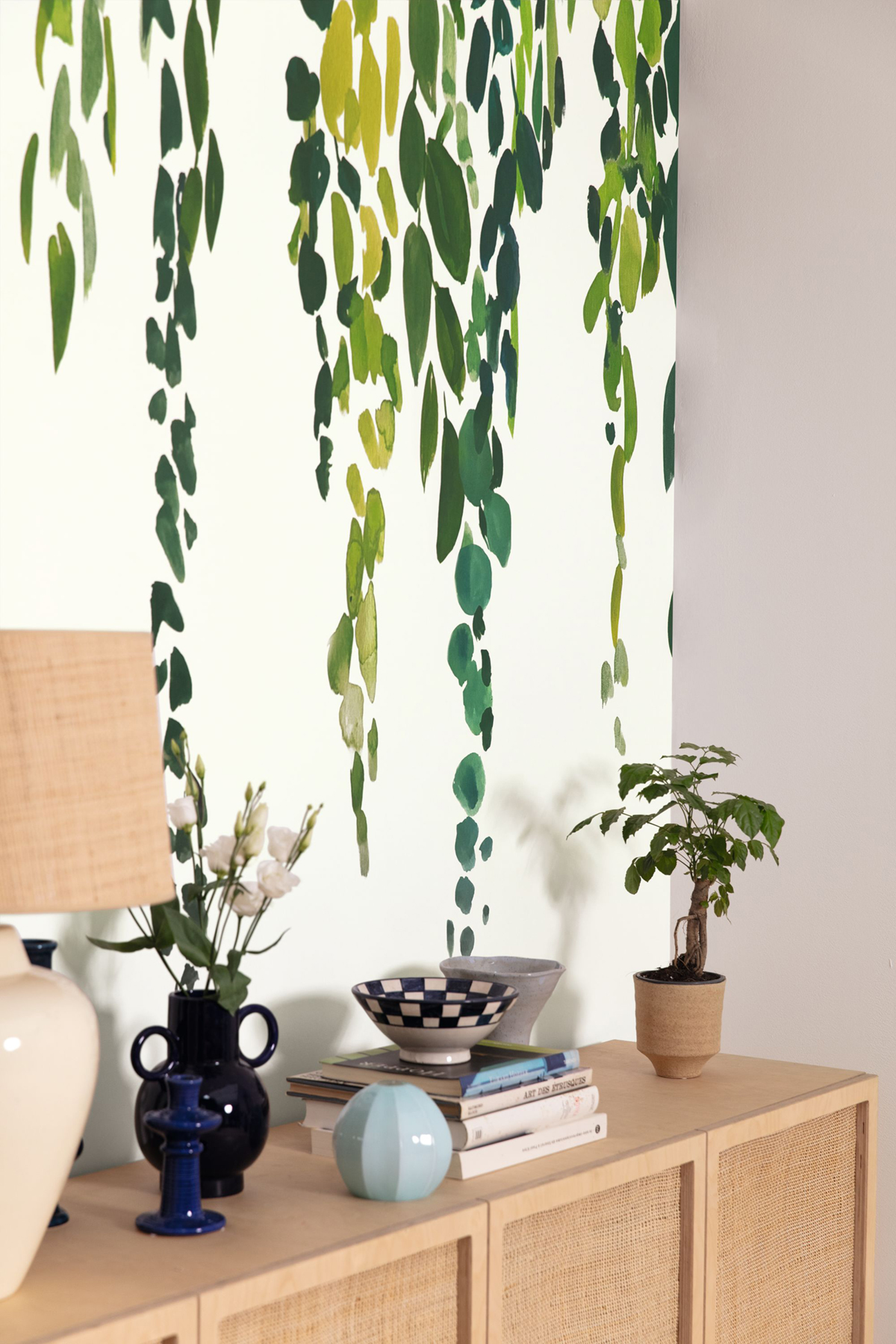 Papier peint panoramique Feuille Compiègne vert M 200x280 - Green & Co de Casélio AMB2 | Réf. GCO103997003