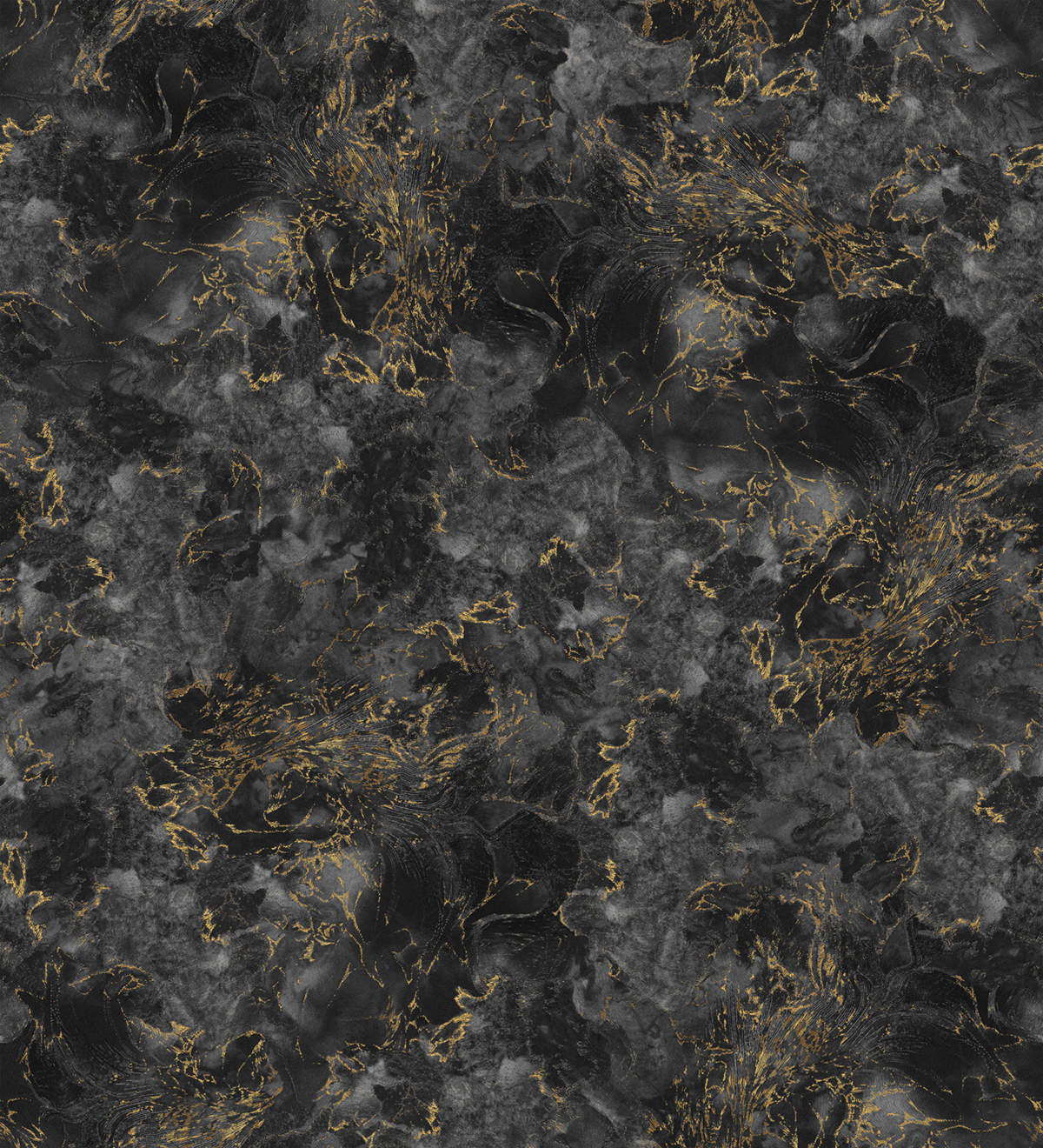 Papier peint panoramique Écumes Graphite A+B - 1/2/3/4/5/6 - Isidore Leroy