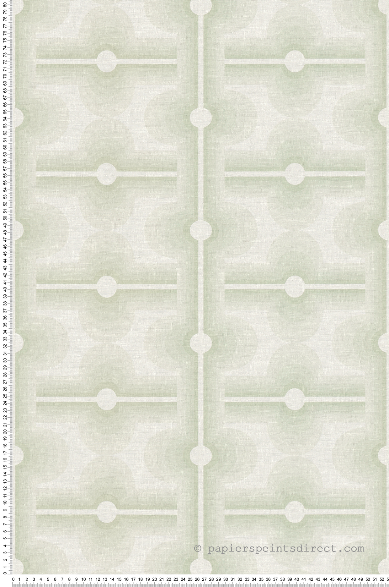 Papier peint Années 70 Graphique vert pâle - Retro Chic d'A.S. Création | Réf. AS-395331