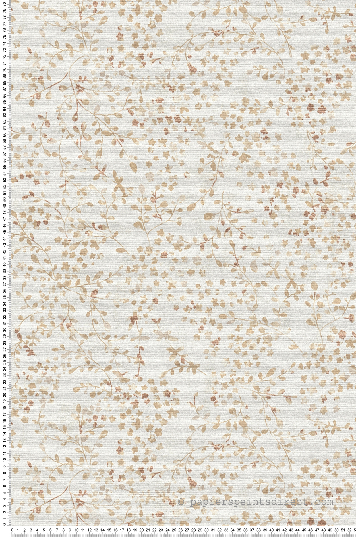 Papier peint Fleur Minimaliste Semis beige cuivré - Aquarell Dreams d'A.S. Création | Réf. AS-397473