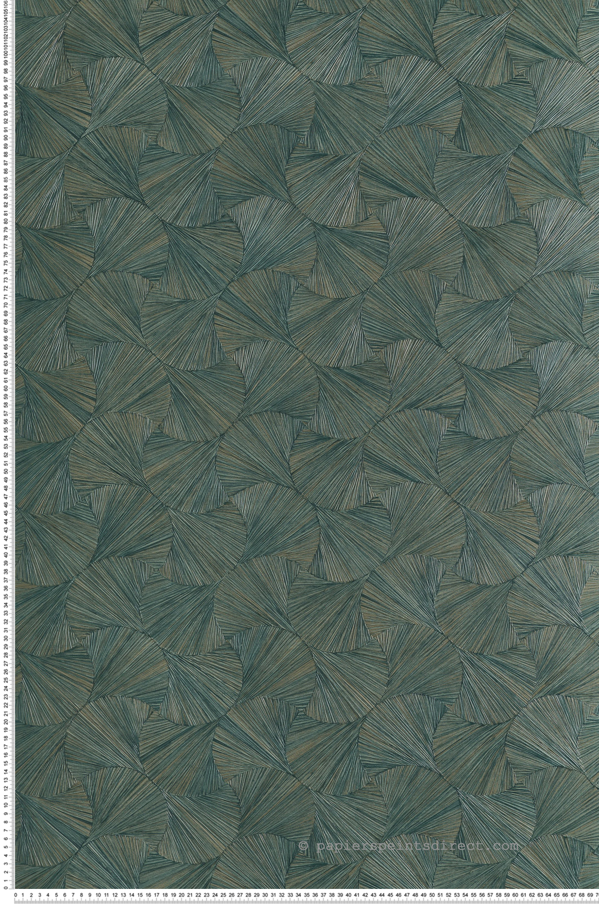 Papier peint Ecaille Végétale Lombok émeraude - Nature Précieuse de Casamance | Réf. CAS-B75322446