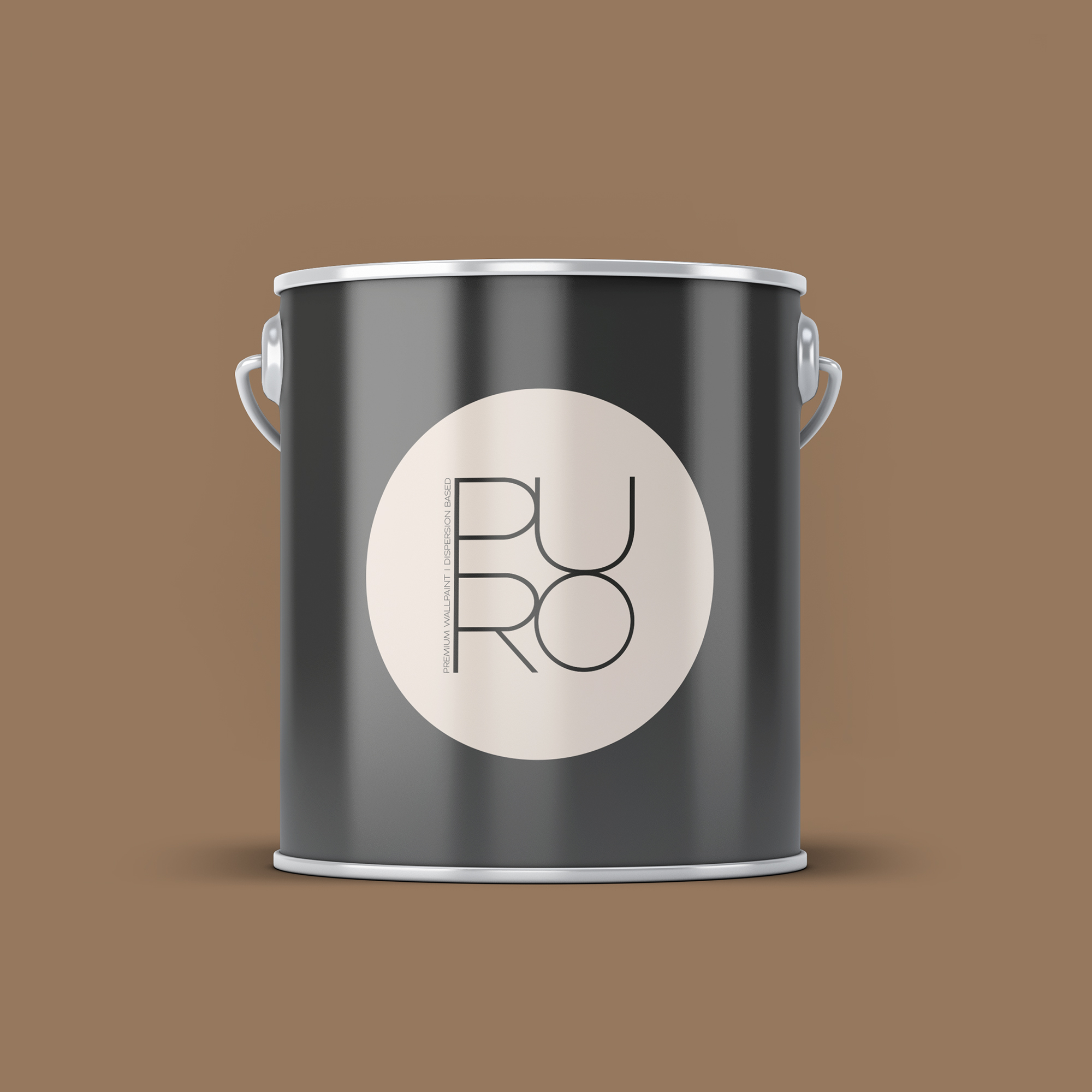 Image d'un pot de 2,5 litres de peinture Puro marron soothing brown - c7019