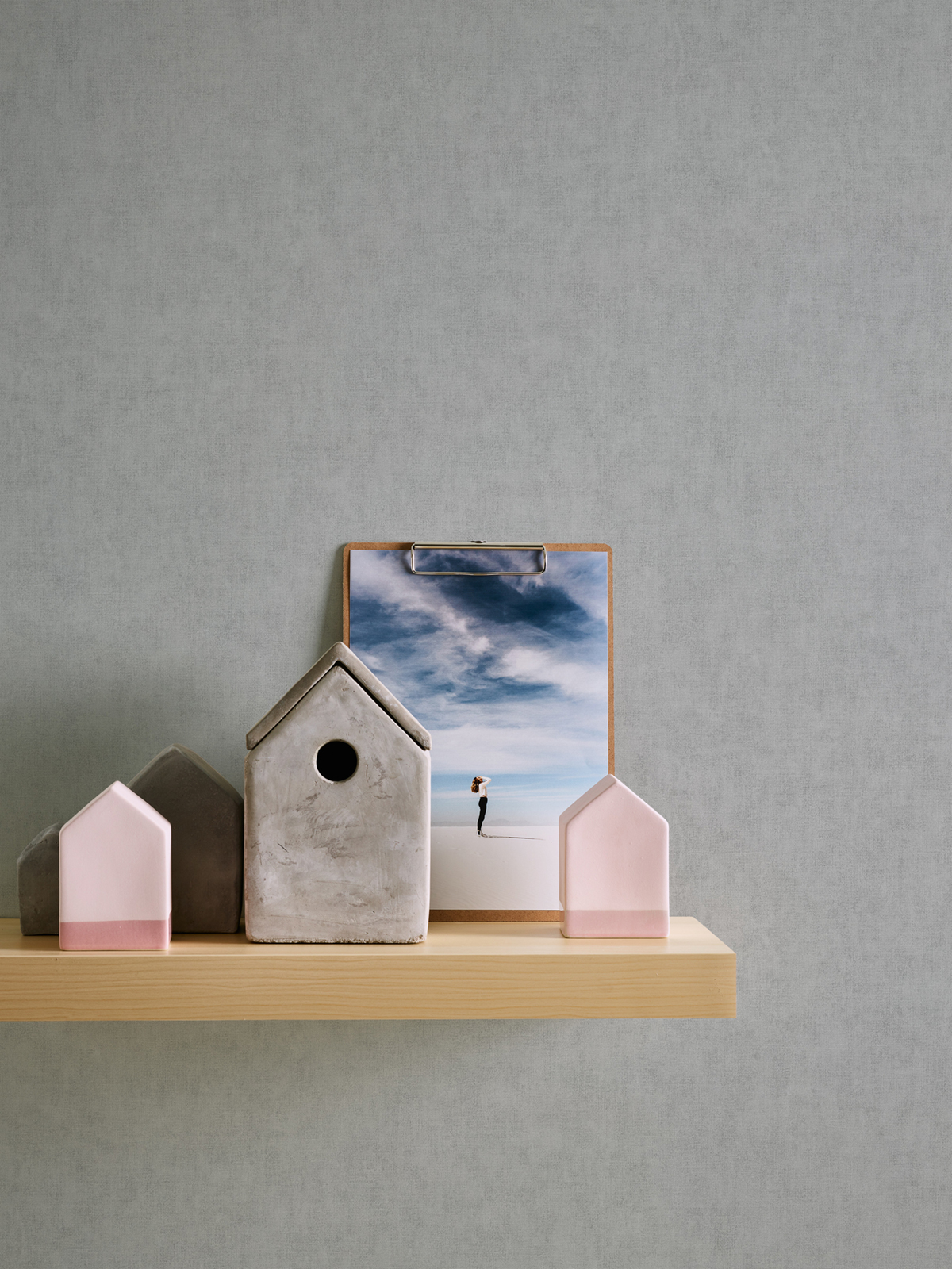 Papier peint Uni Toile gris perle - Kiruna de Lutèce | Réf. LTC-375366