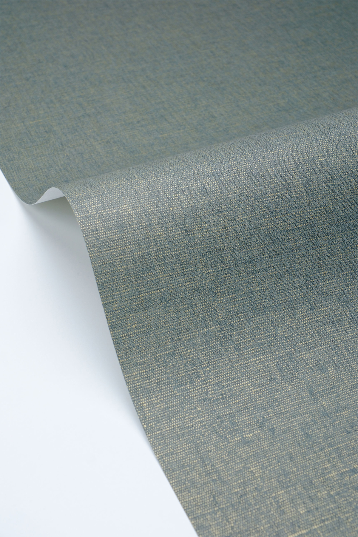 Papier peint Uni Lin bleu gris doré - Maison Siméon de Casélio VAGUE | Réf. MSI103236725