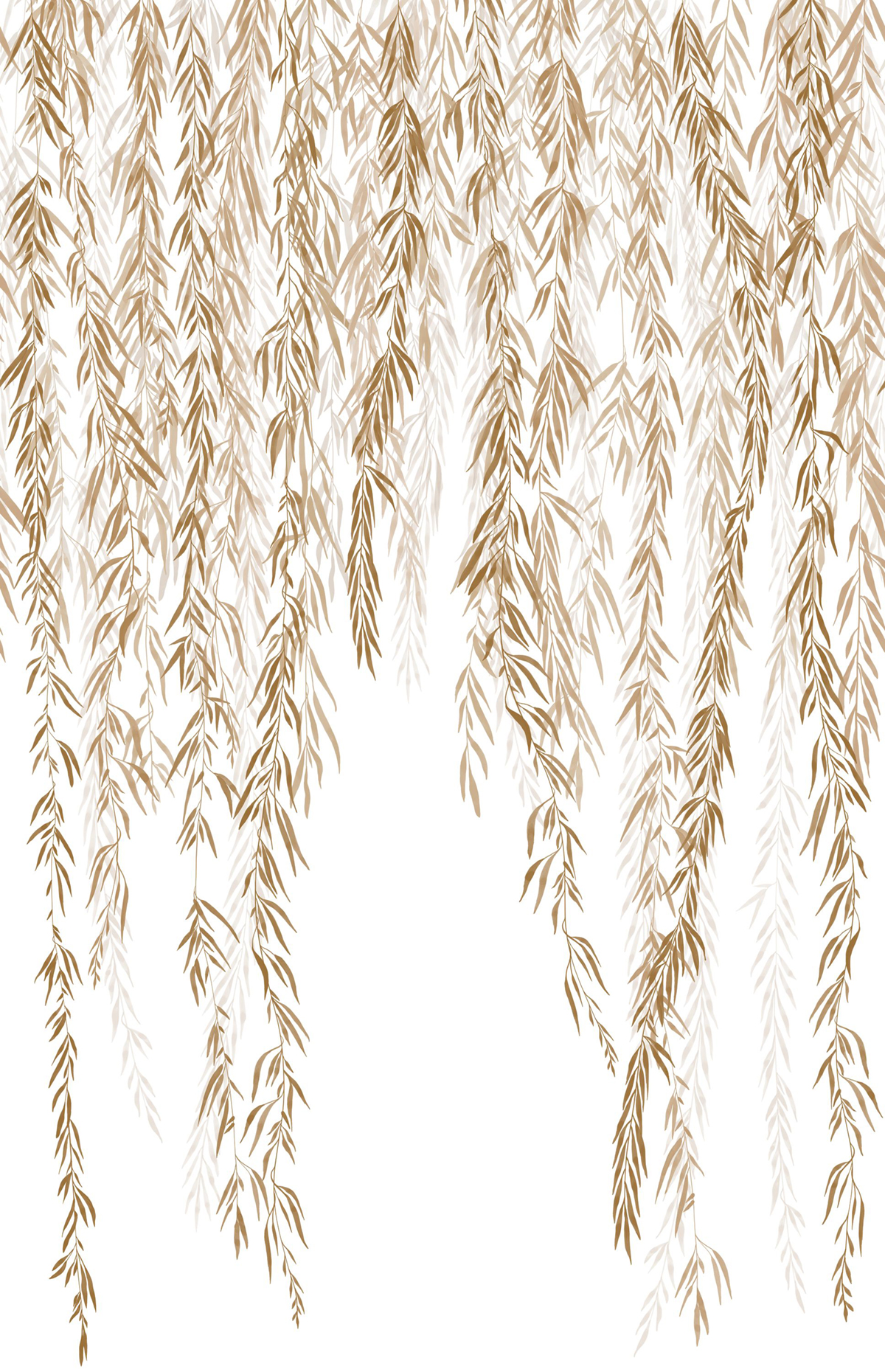 Papier peint panoramique Feuillage Murmures d'Automne L camel 200X310 - Wonderwalls 2 de Casadéco | Réf. WDWD200152704