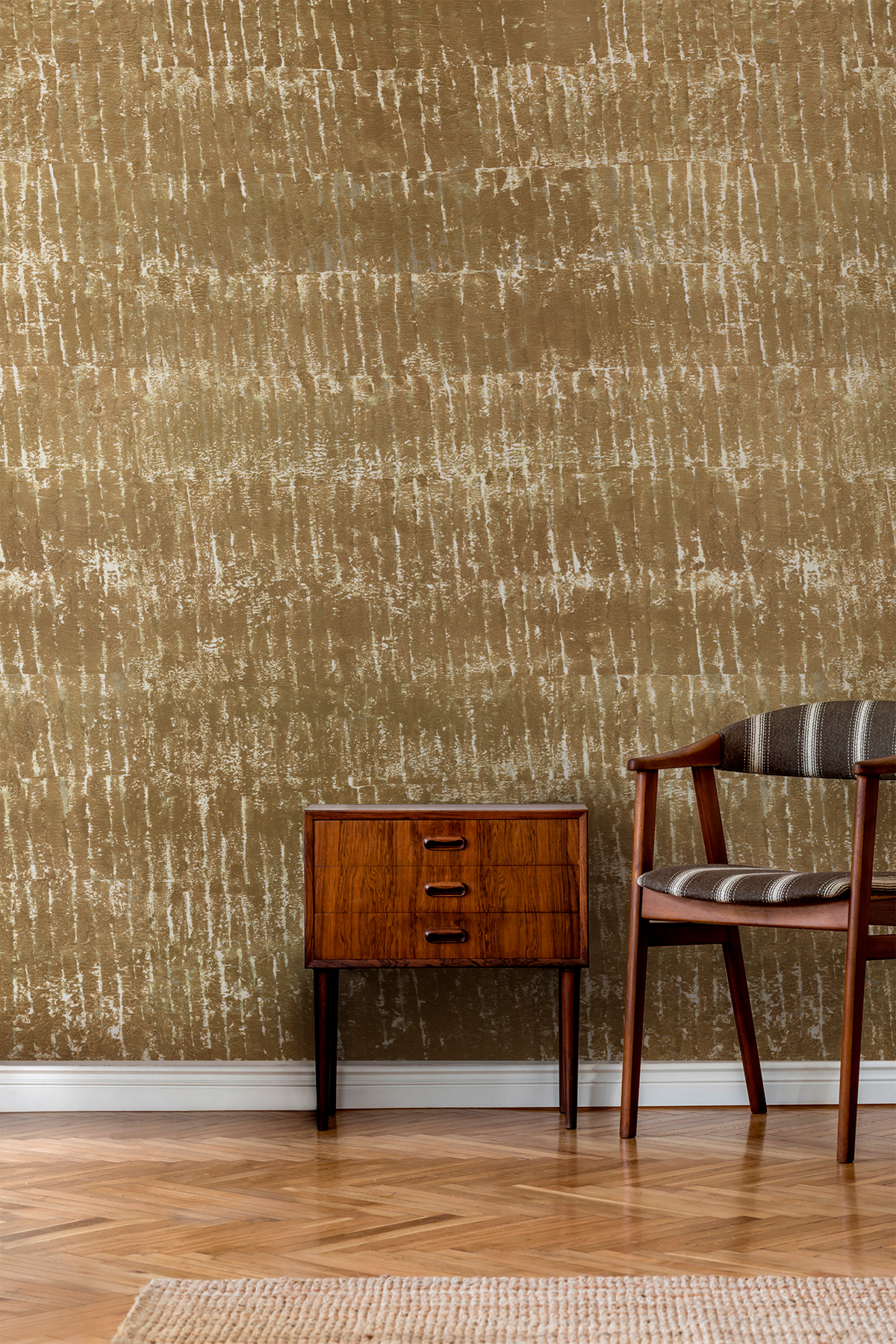 Papier peint panoramique Ecorce Safran 1/2/3/4 - Isidore Leroy AMB3