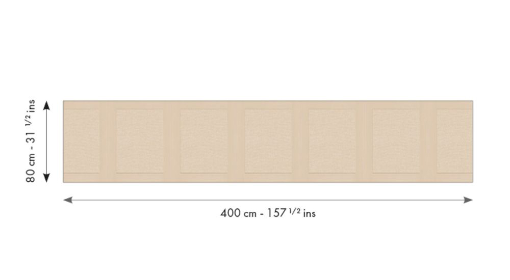 Papier peint Soubassement Jute M beige - Reliefs de Casélio RAPPORT | Réf. RLF105231010