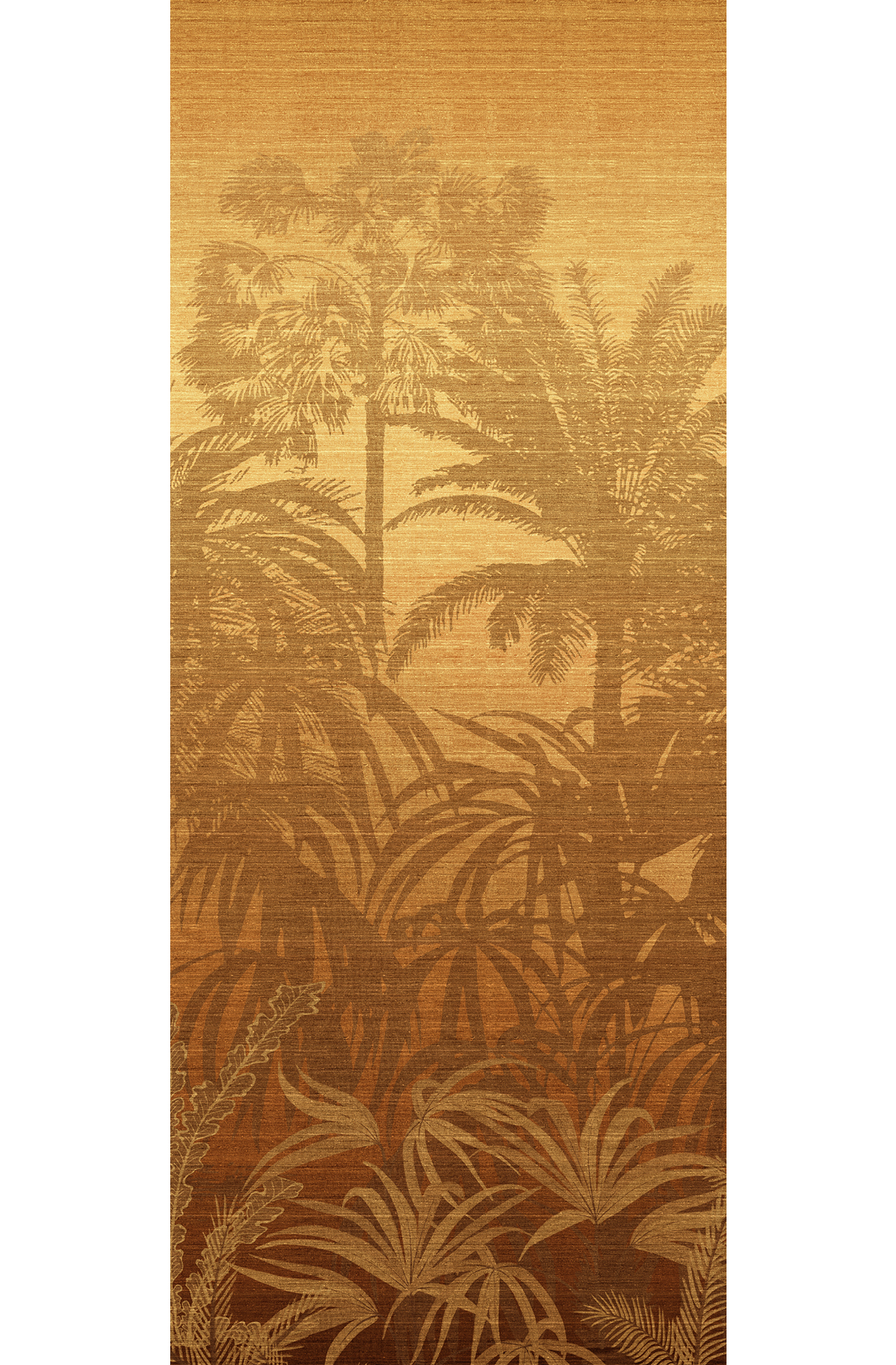 Papier peint panoramique Jungle Awarra ocre - A H260 - Amazone de Masureel | Réf. MAS-DGZON1031-260