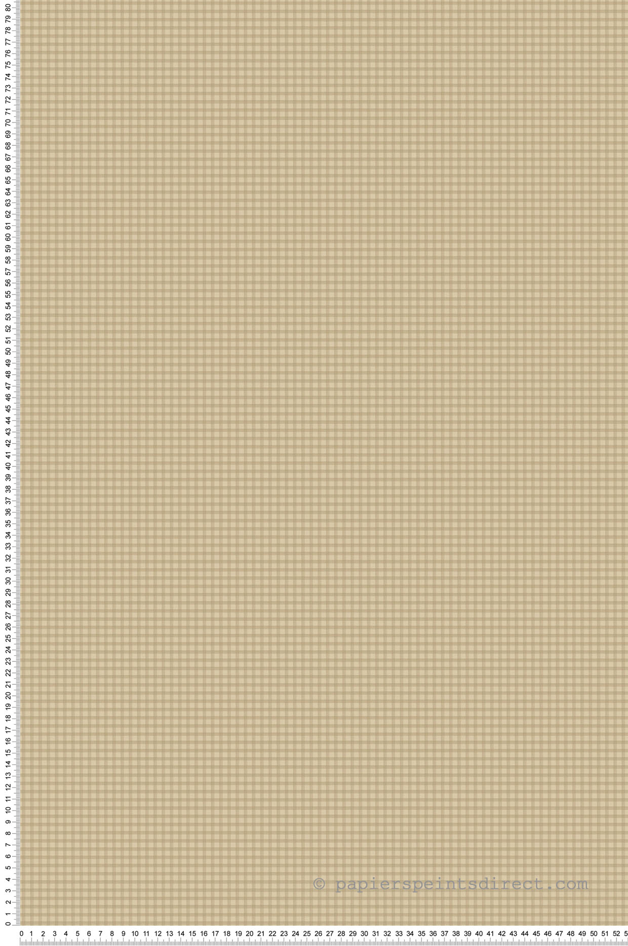 Papier peint motif Vichy beige - Miniatures de Lutèce | Réf. LTC-G67876