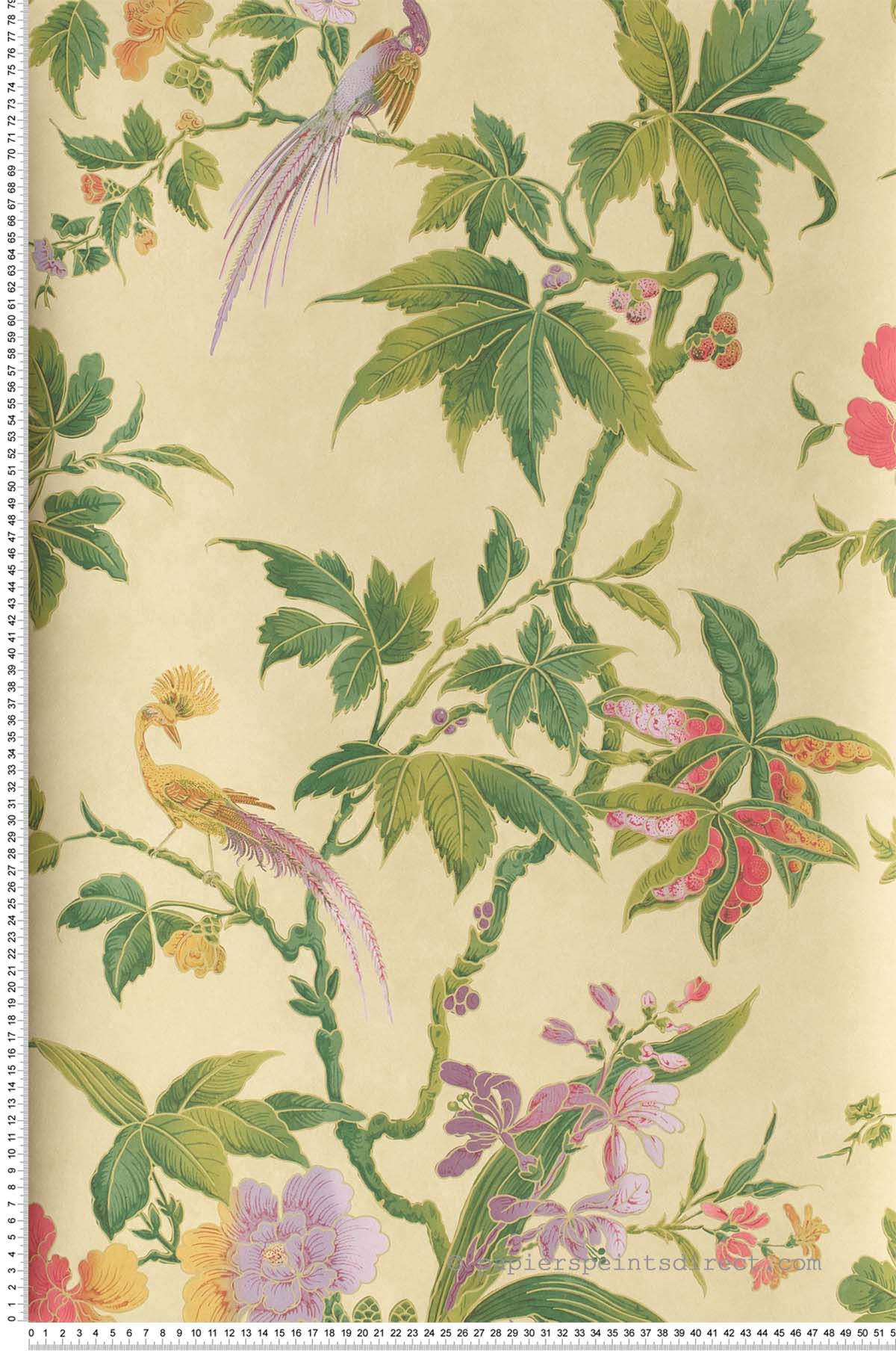 Paradise sunrise - Papier peint Archive Trails de Little Greene