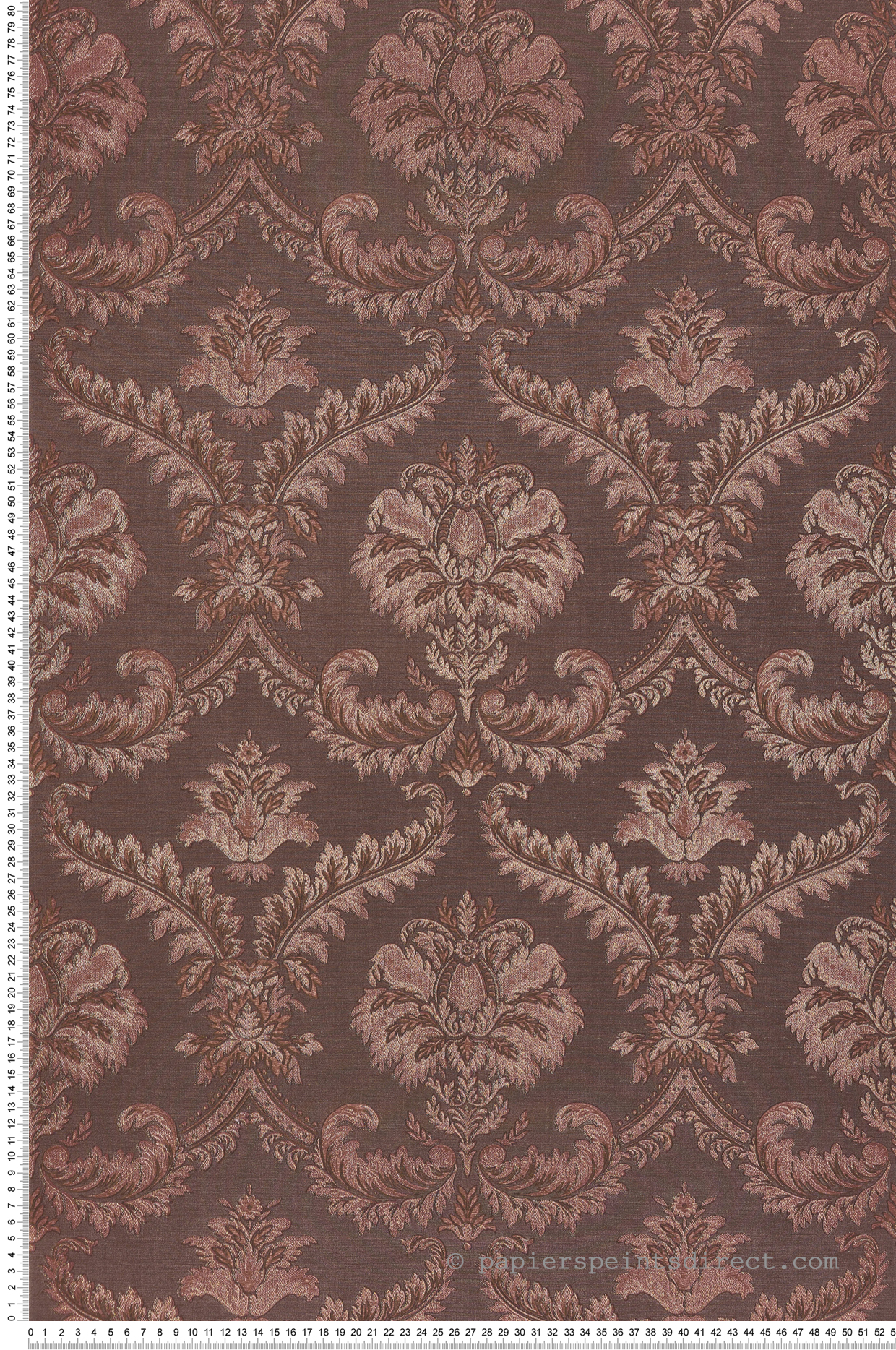 Papier peint Médaillon Baroque bordeaux doré - Opera de Montecolino | Réf. MC-OP33338