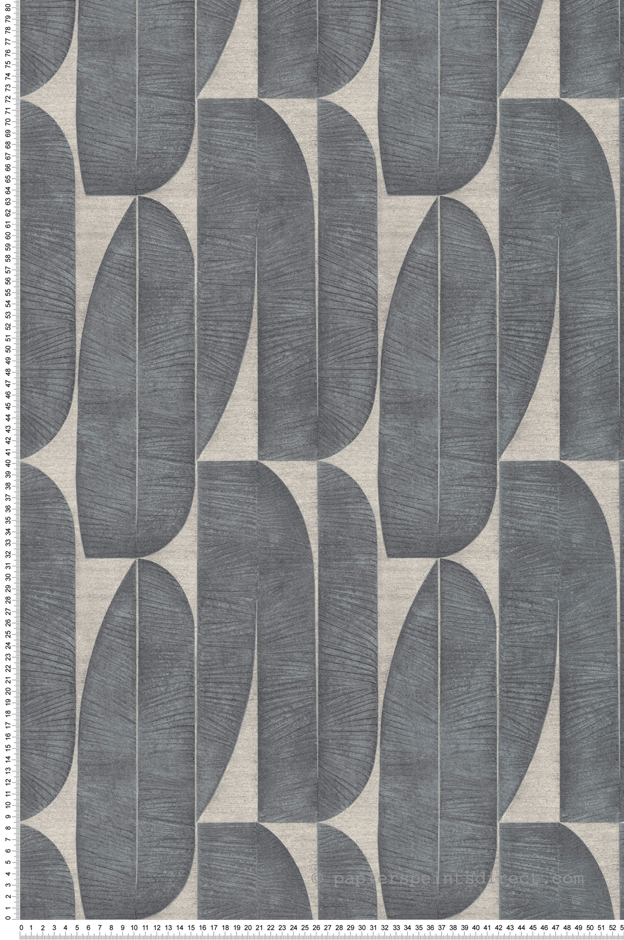 Papier peint Grandes Palmes Géométriques gris foncé - Stories of Life d'A.S. Création | Réf. AS-396583