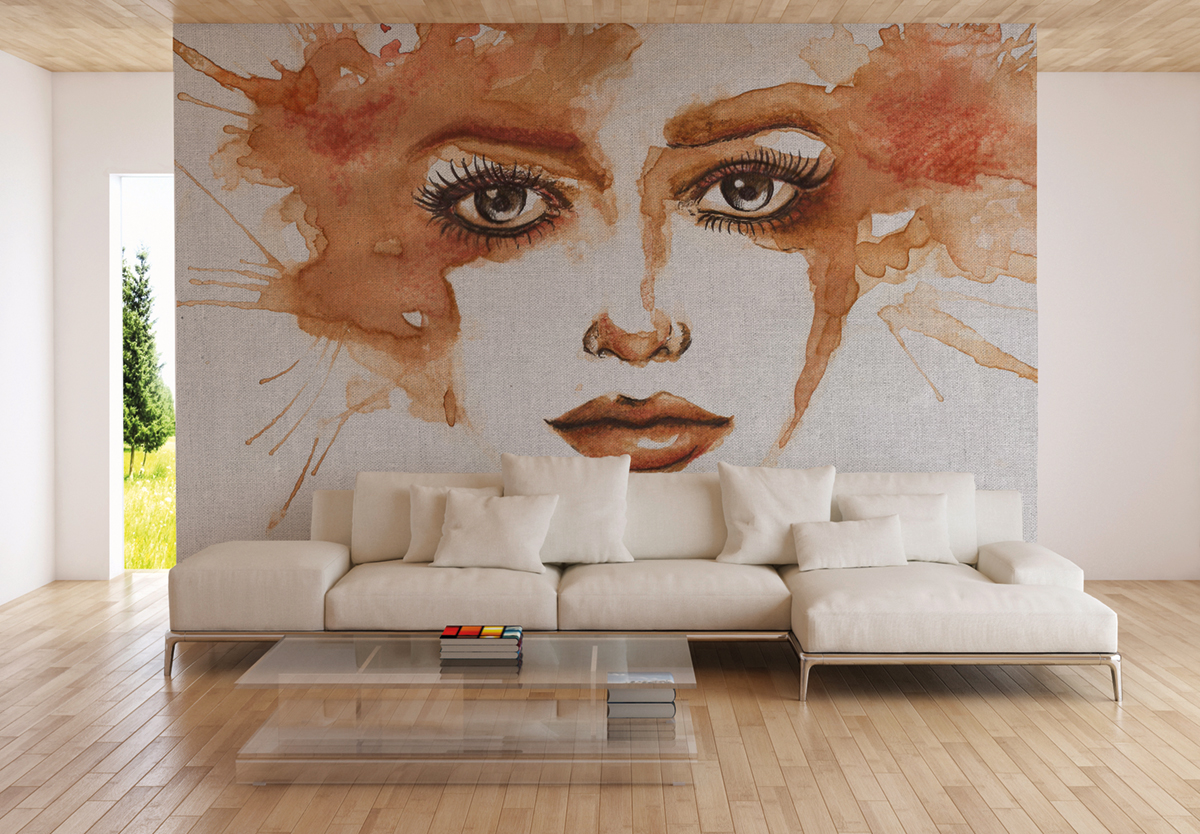 Papier peint panoramique Aquarelle Watercolour Face 1 - Référence DD120189 - Intissé 200g/m2 - Standard 400 x 270