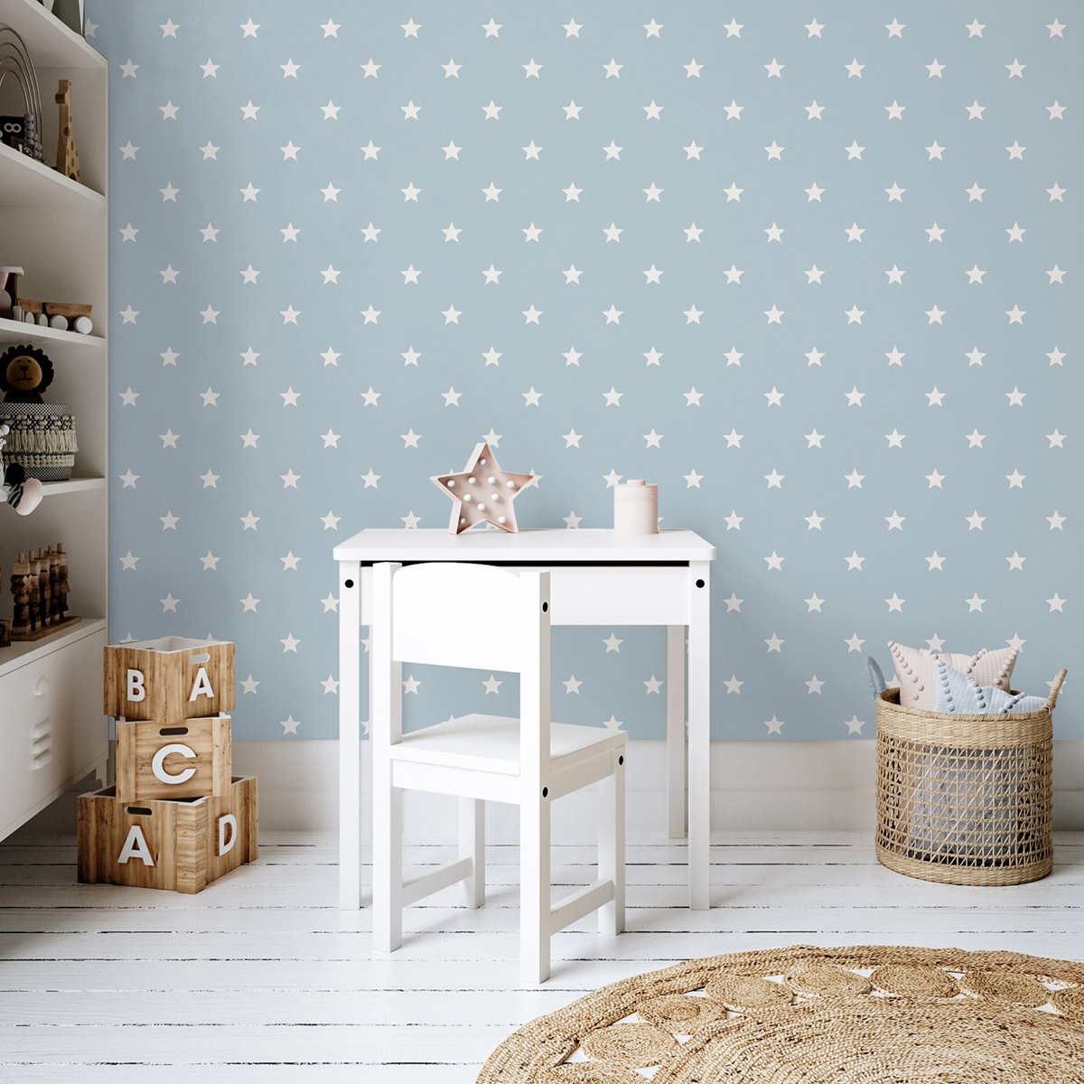 Papier peint Étoile Uniforme bleu - Imagine de Lutèce AMB2 | Réf. LTC-DL27583