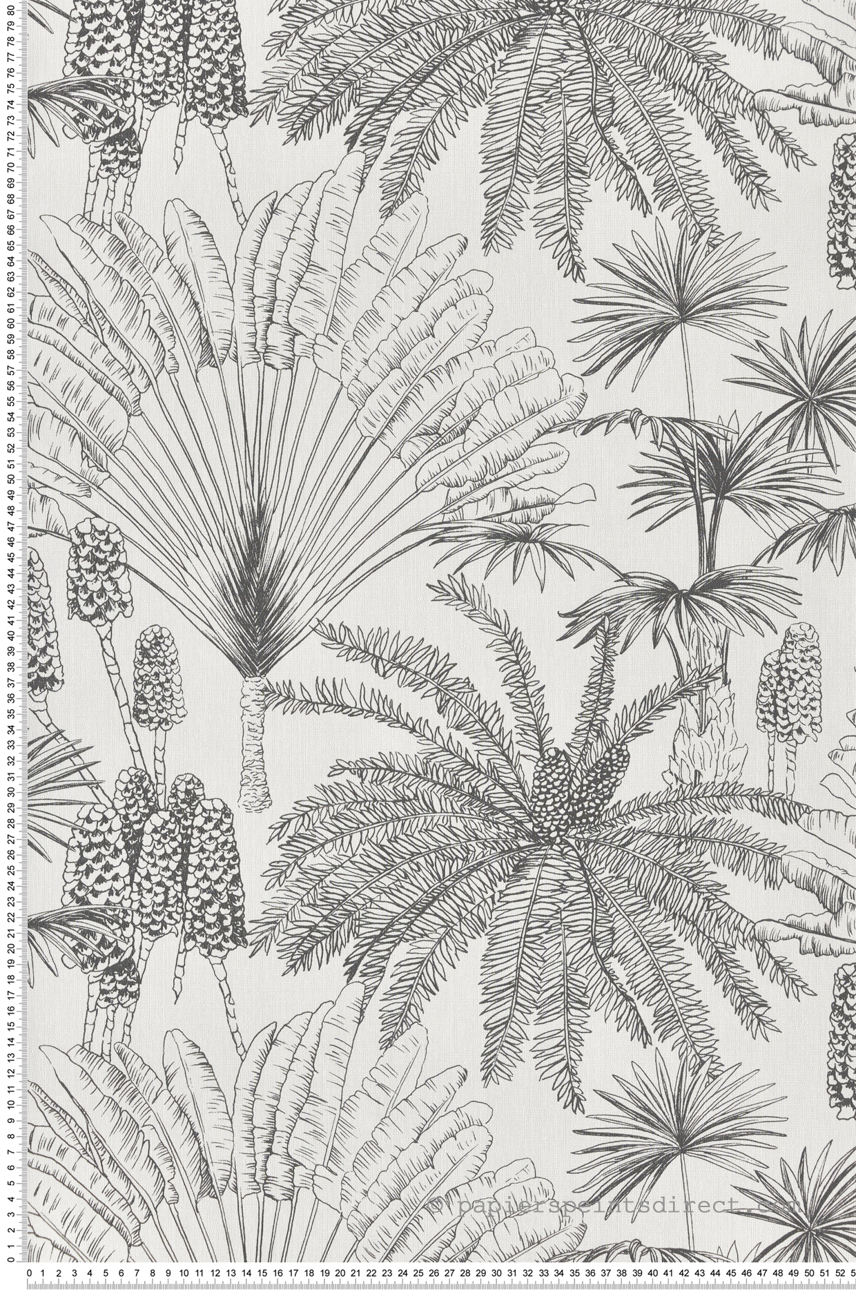 Papier peint Jungle Paradisia noir blanc - Moonlight 2 de Casélio AMB | Réf. MLGT104330956