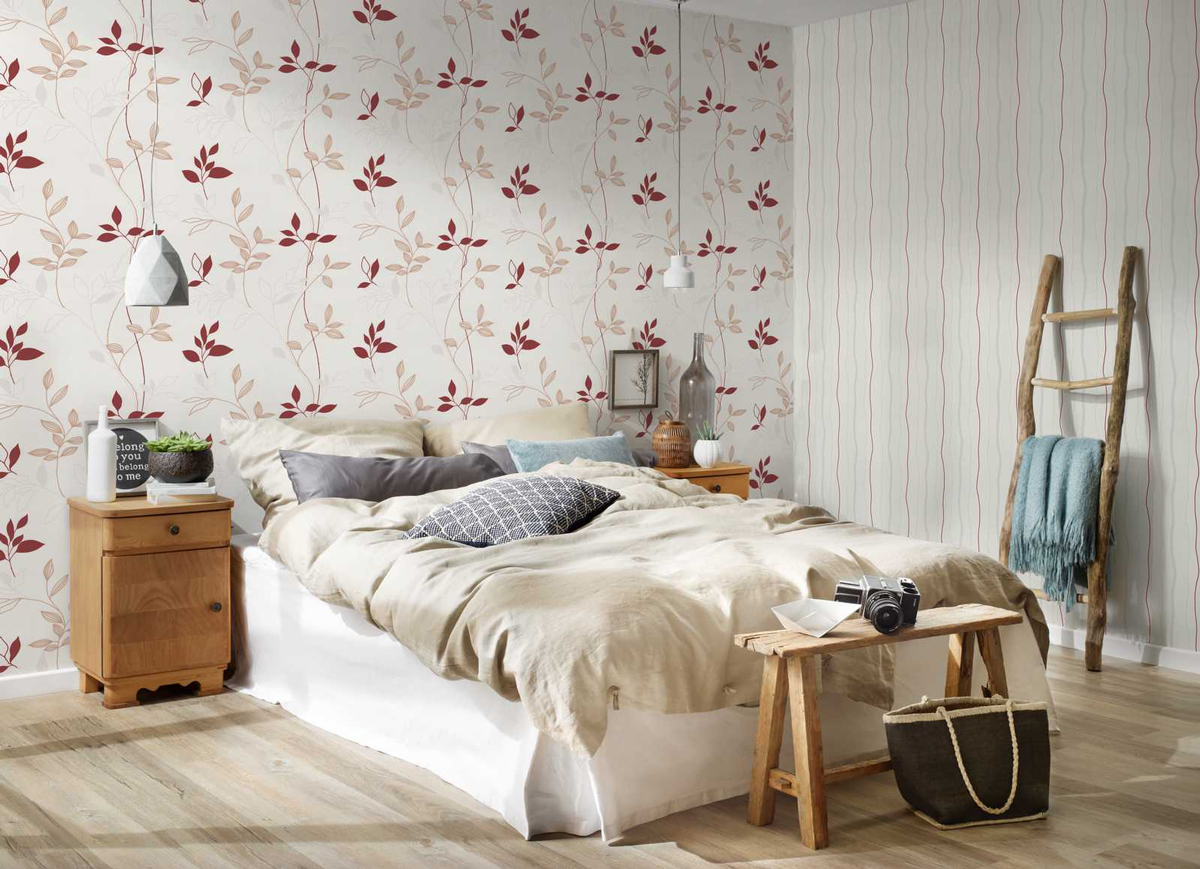 Fresh Garden Rouge - papier peint Avenzio 4 AS Création