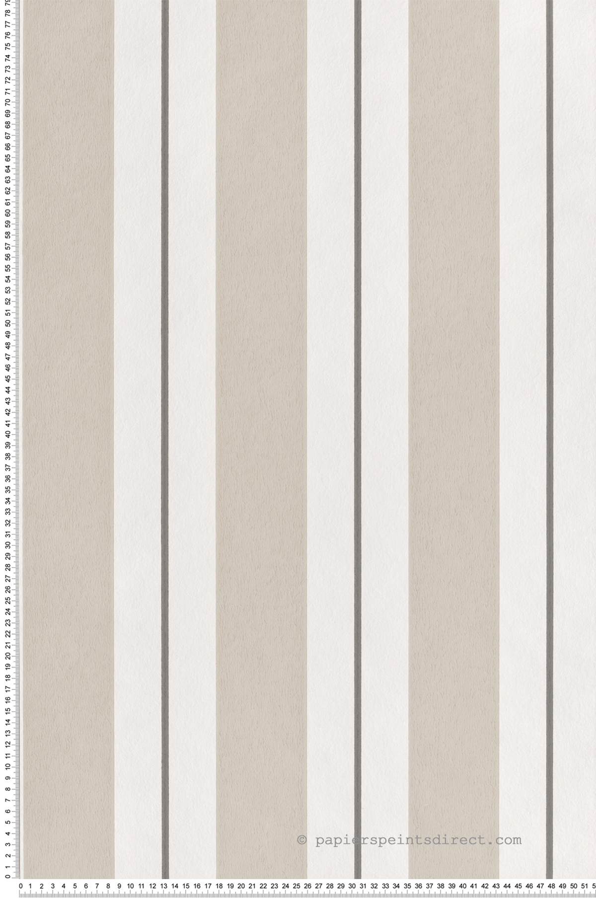 Papier peint Rayure Classique Bramante grège anthracite - Alberti d'Osborne & Little | Réf. OSB-W7980-06