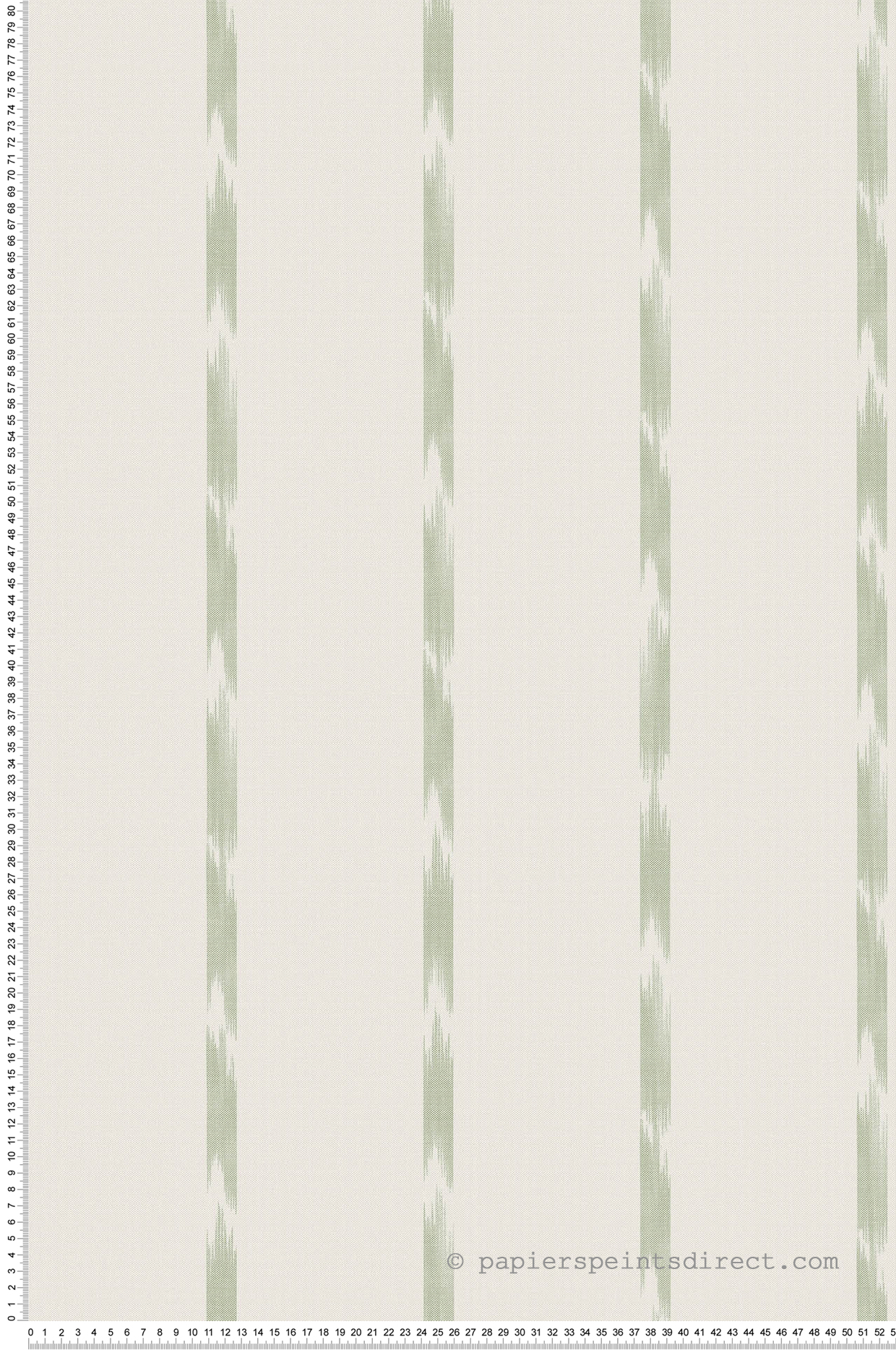 Papier peint Rayure Tie-And-Dye vert - Fidji de Lutèce | Réf. LTC-8509-4