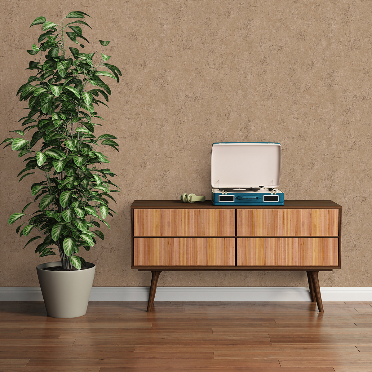 Papier peint Destockage - Effet de Matière Liège beige chaud - Desert Lodge de Livingwalls